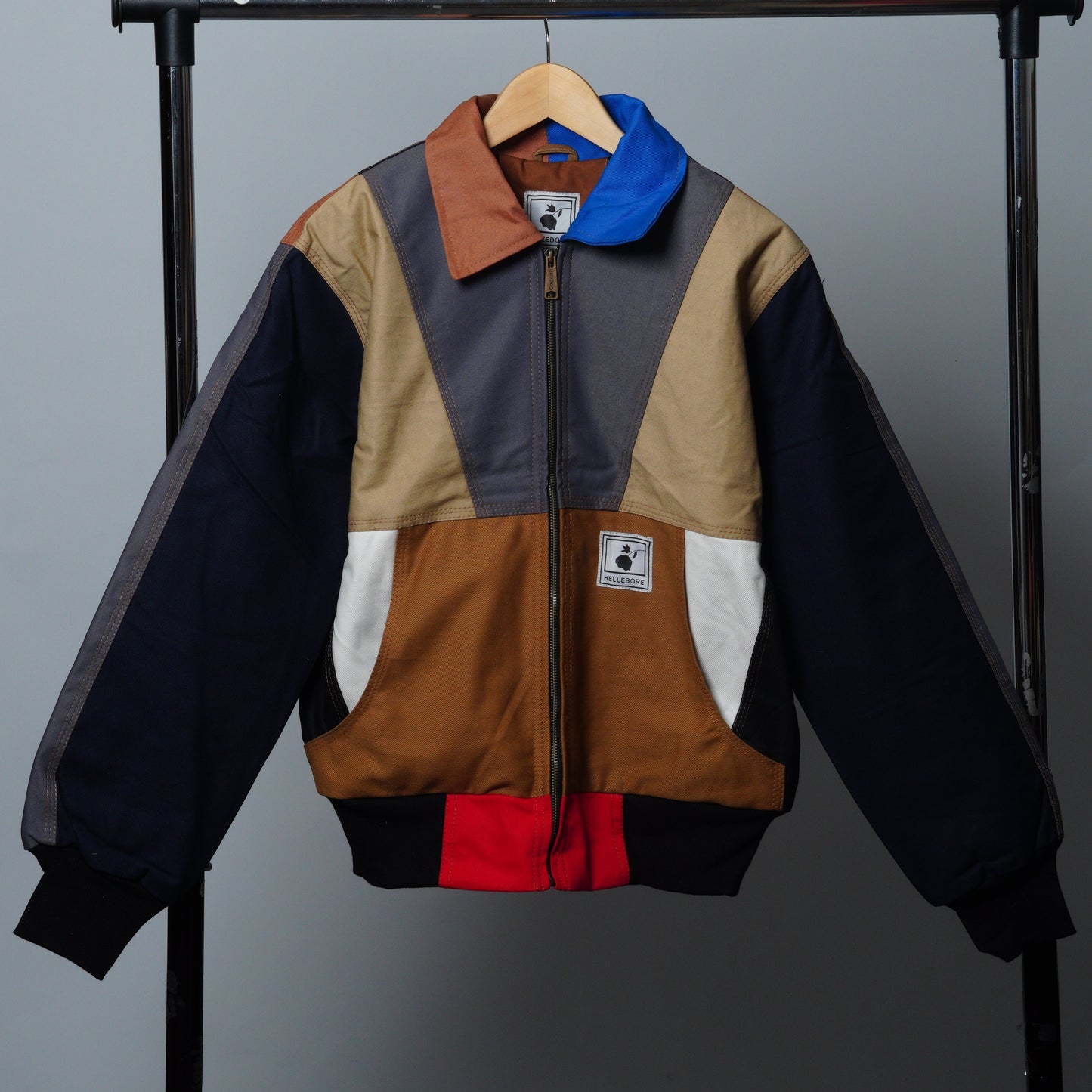 Workwear Colorblock Geometric Jacket Size S