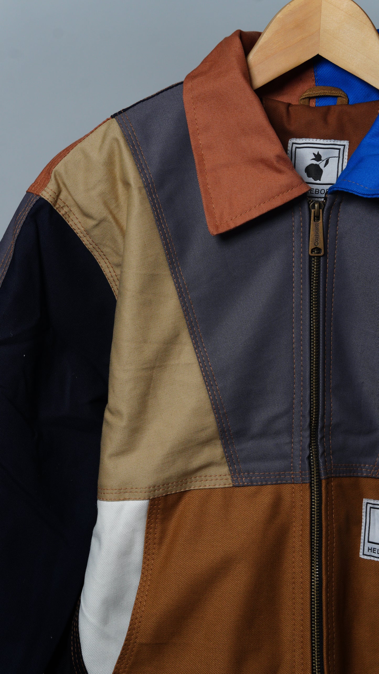 Workwear Colorblock Geometric Jacket Size S