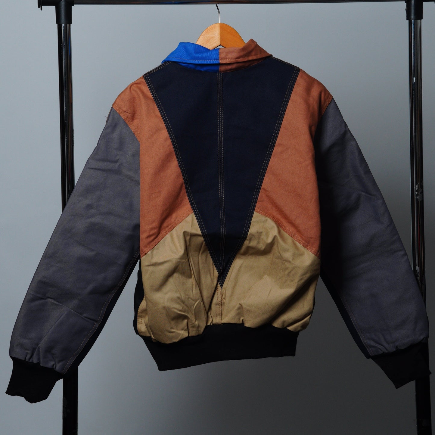 Workwear Colorblock Geometric Jacket Size S