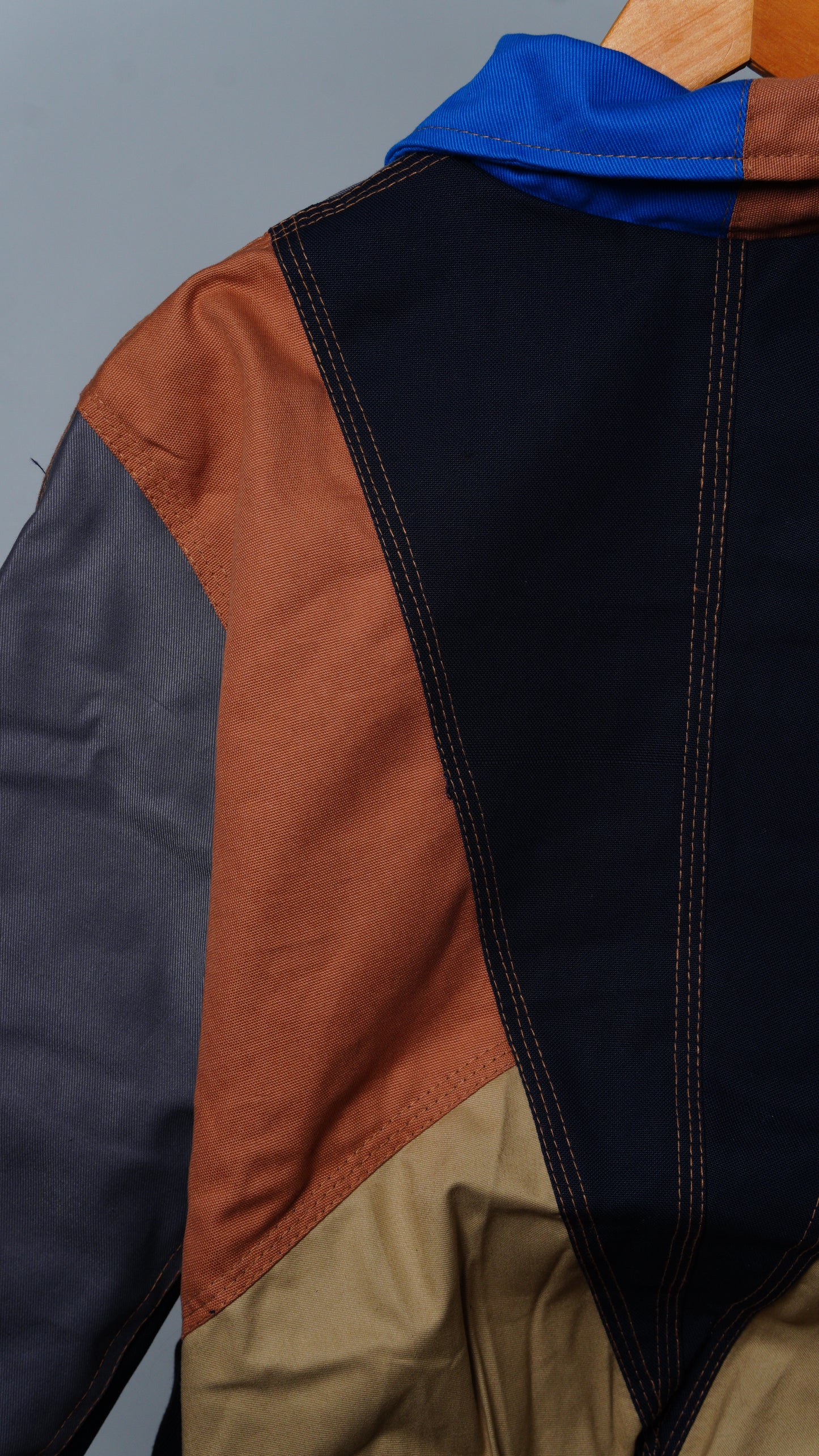 Workwear Colorblock Geometric Jacket Size S