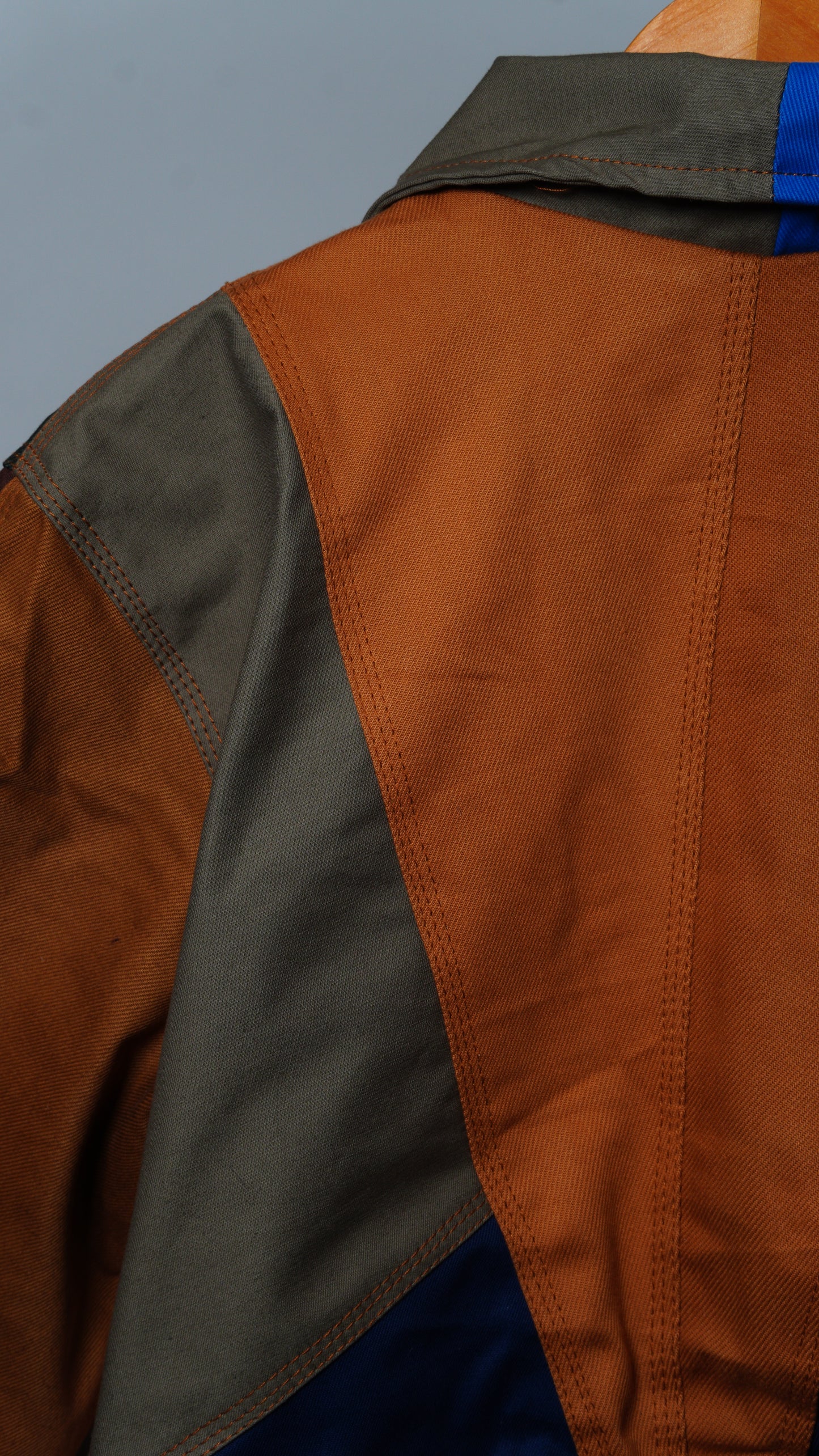 Workwear Colorblock Geometric Jacket Size M
