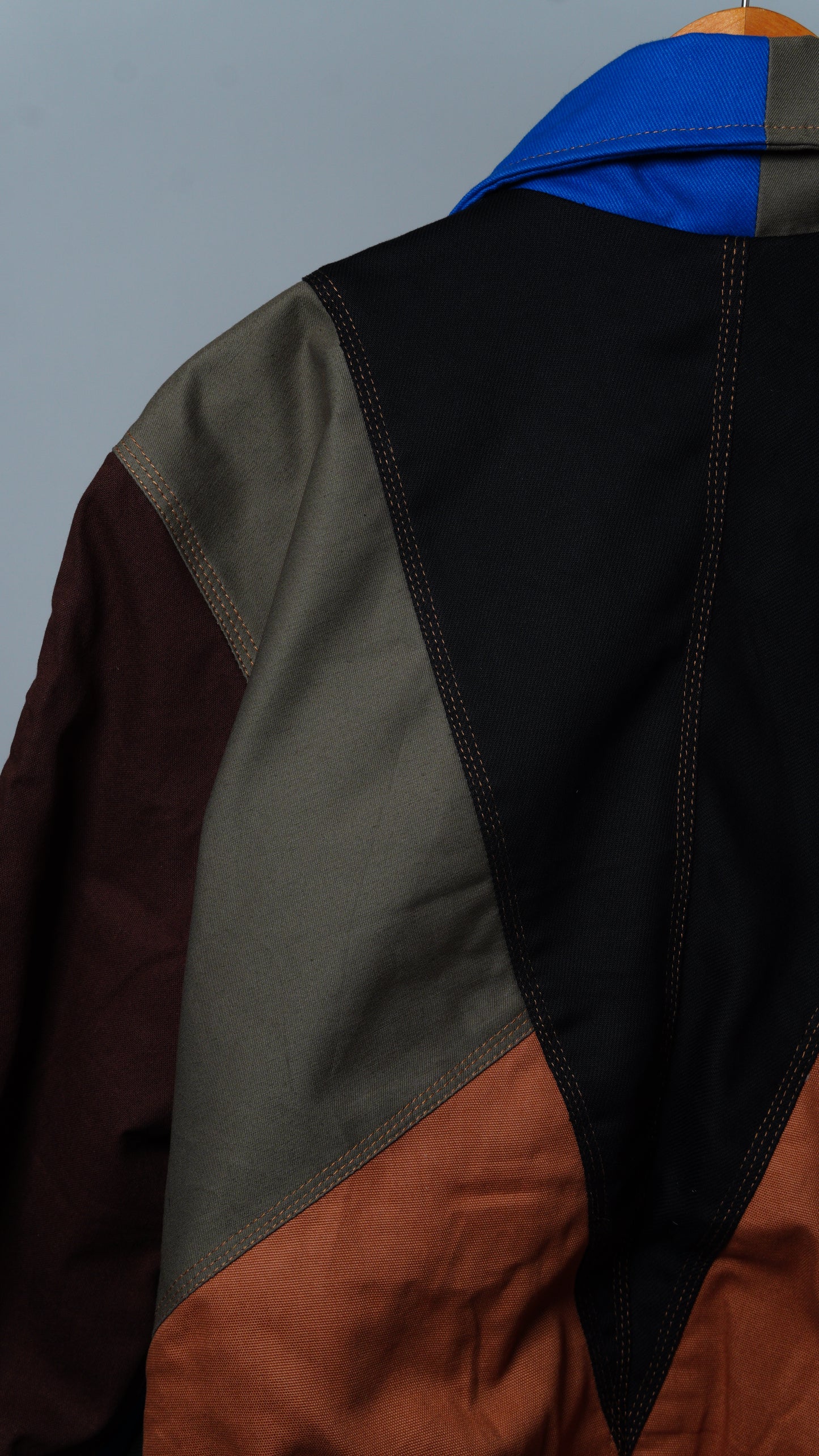 Workwear Colorblock Geometric Jacket Size M