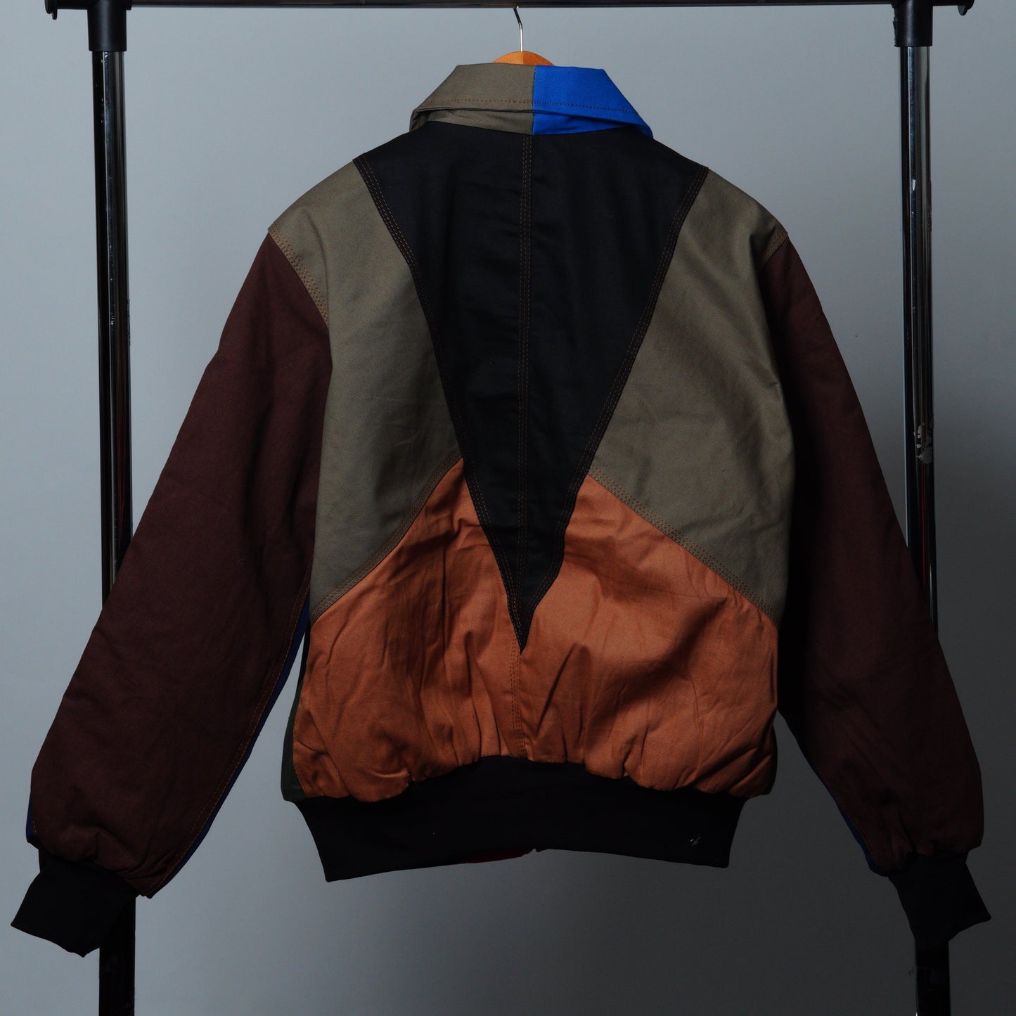 Workwear Colorblock Geometric Jacket Size M