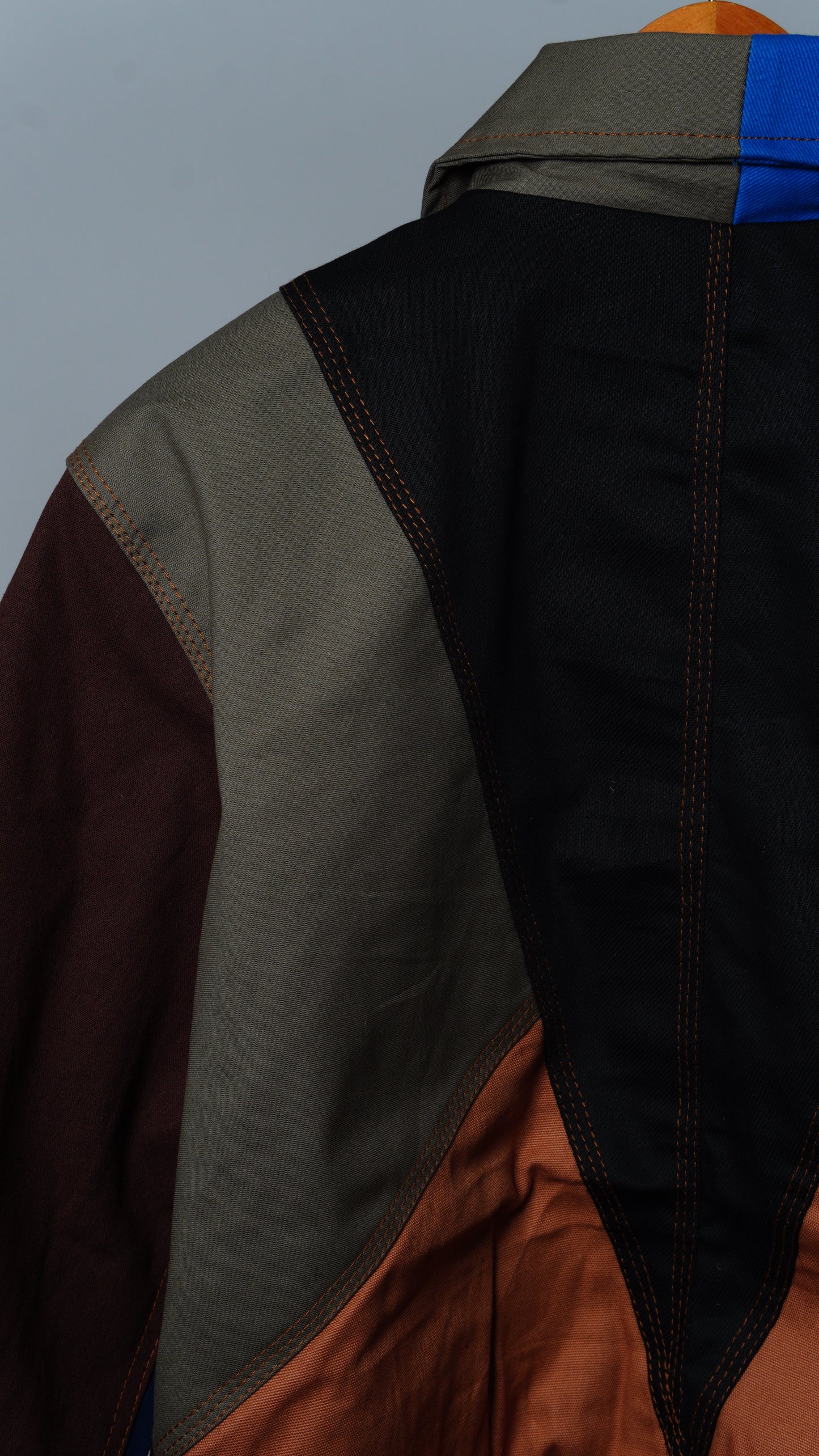 Workwear Colorblock Geometric Jacket Size M