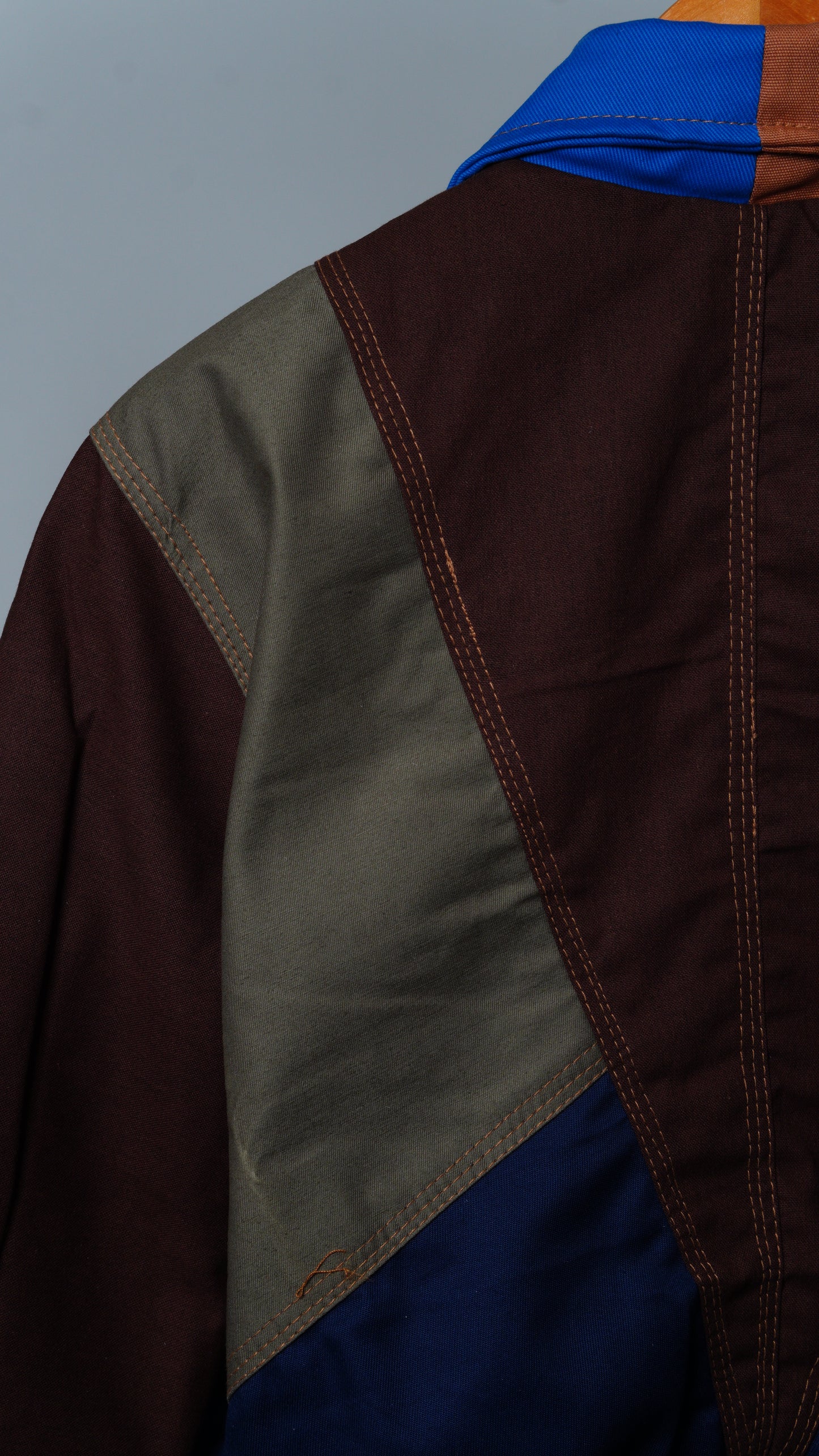 Workwear Colorblock Geometric Jacket Size M