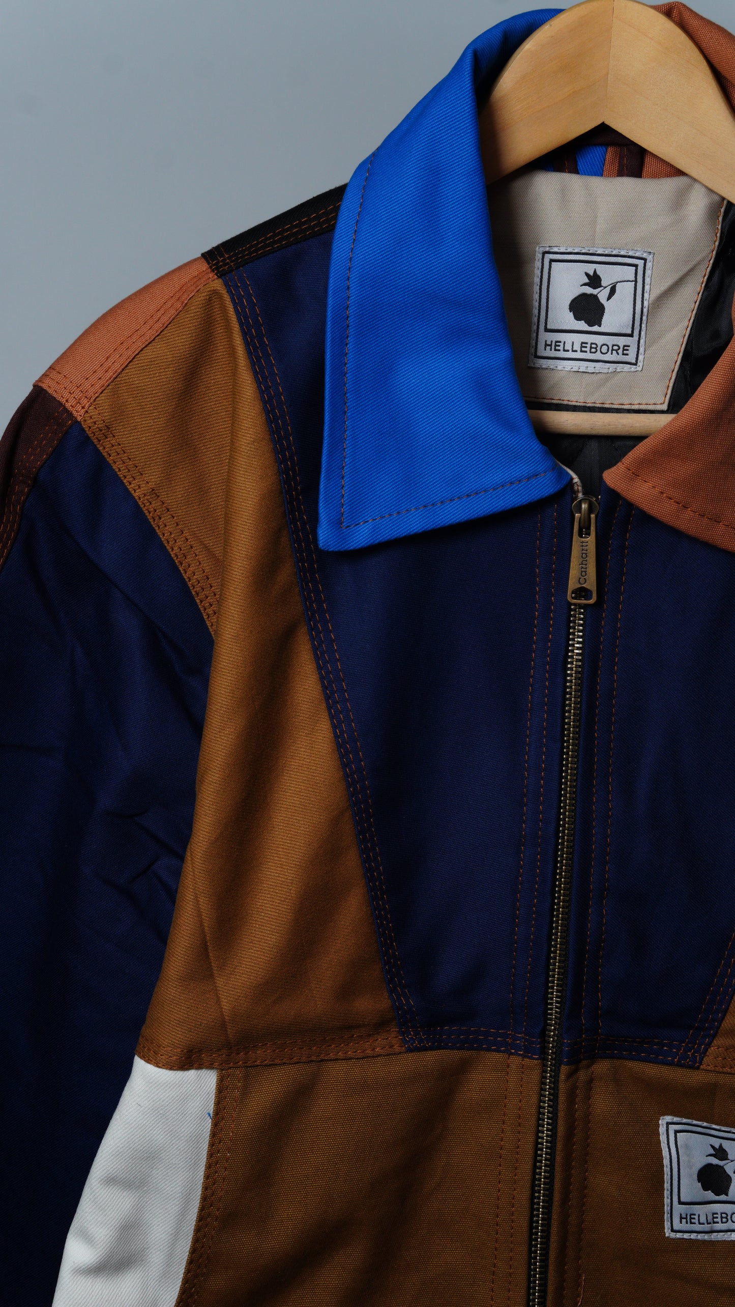 Workwear Colorblock Geometric Jacket Size M