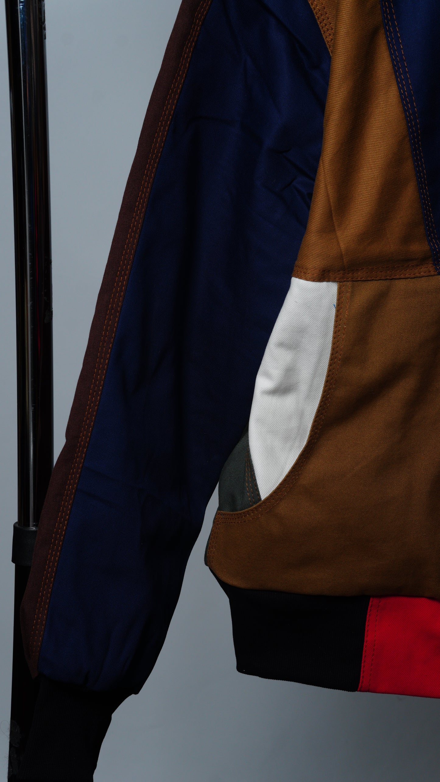 Workwear Colorblock Geometric Jacket Size M