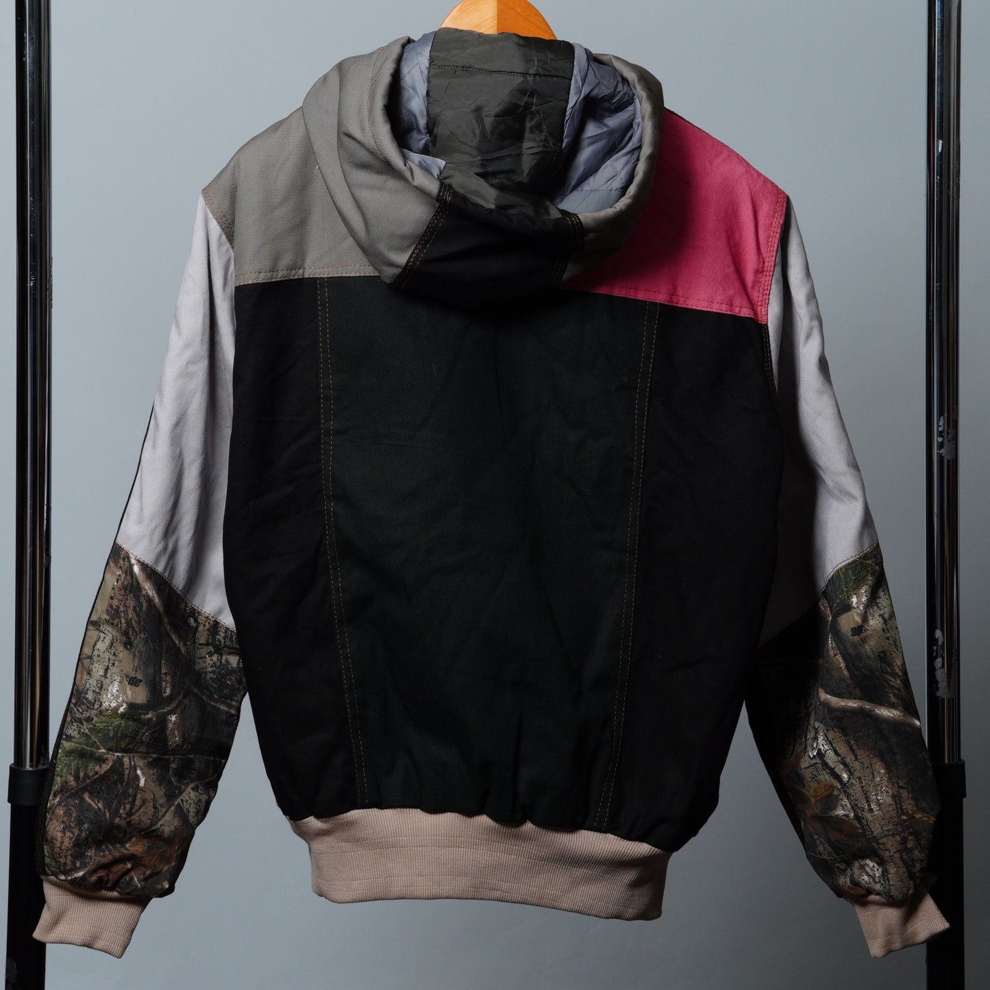 Workwear Colorblock Hooded Jacket Size S
