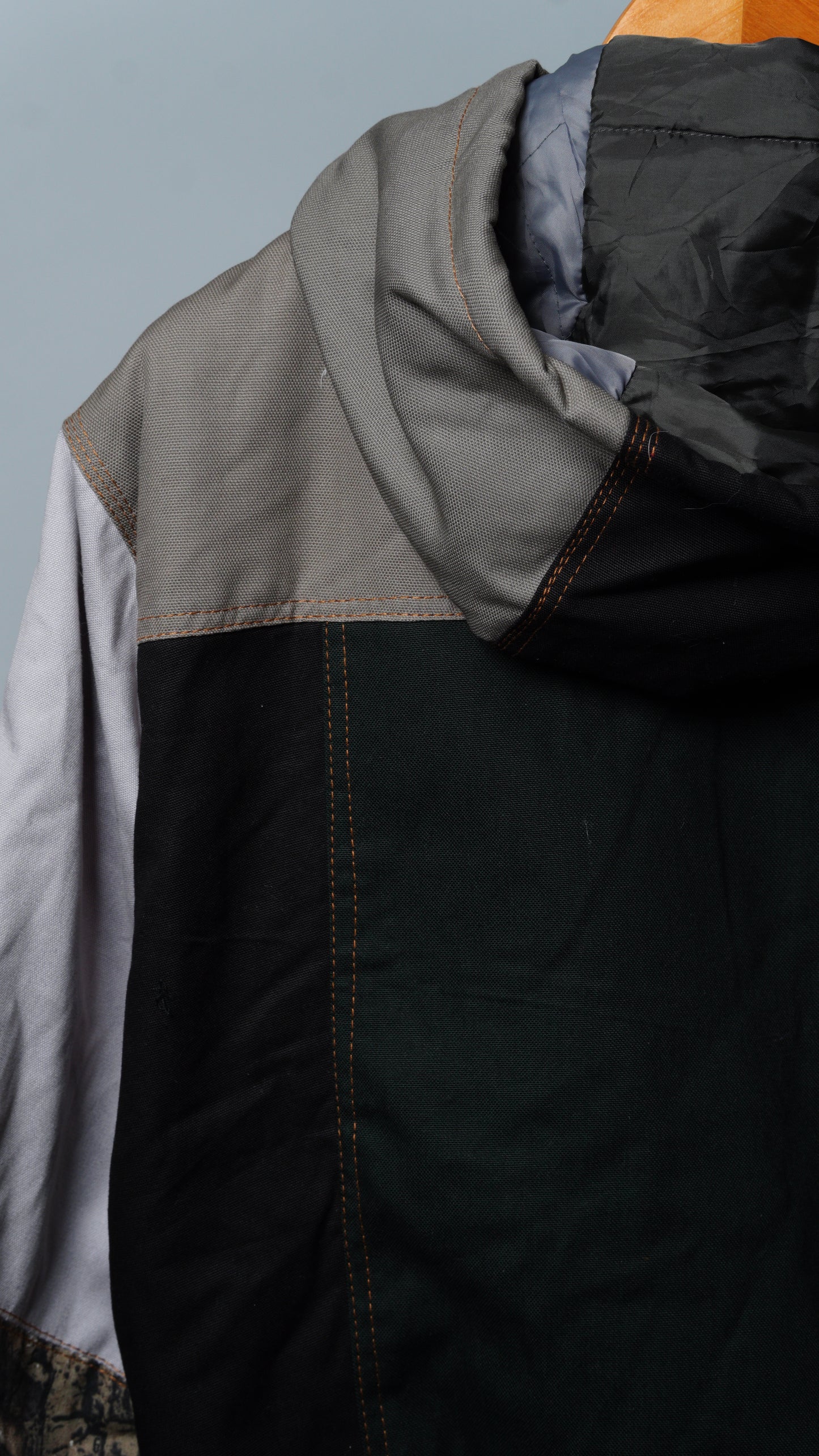 Workwear Colorblock Hooded Jacket Size S