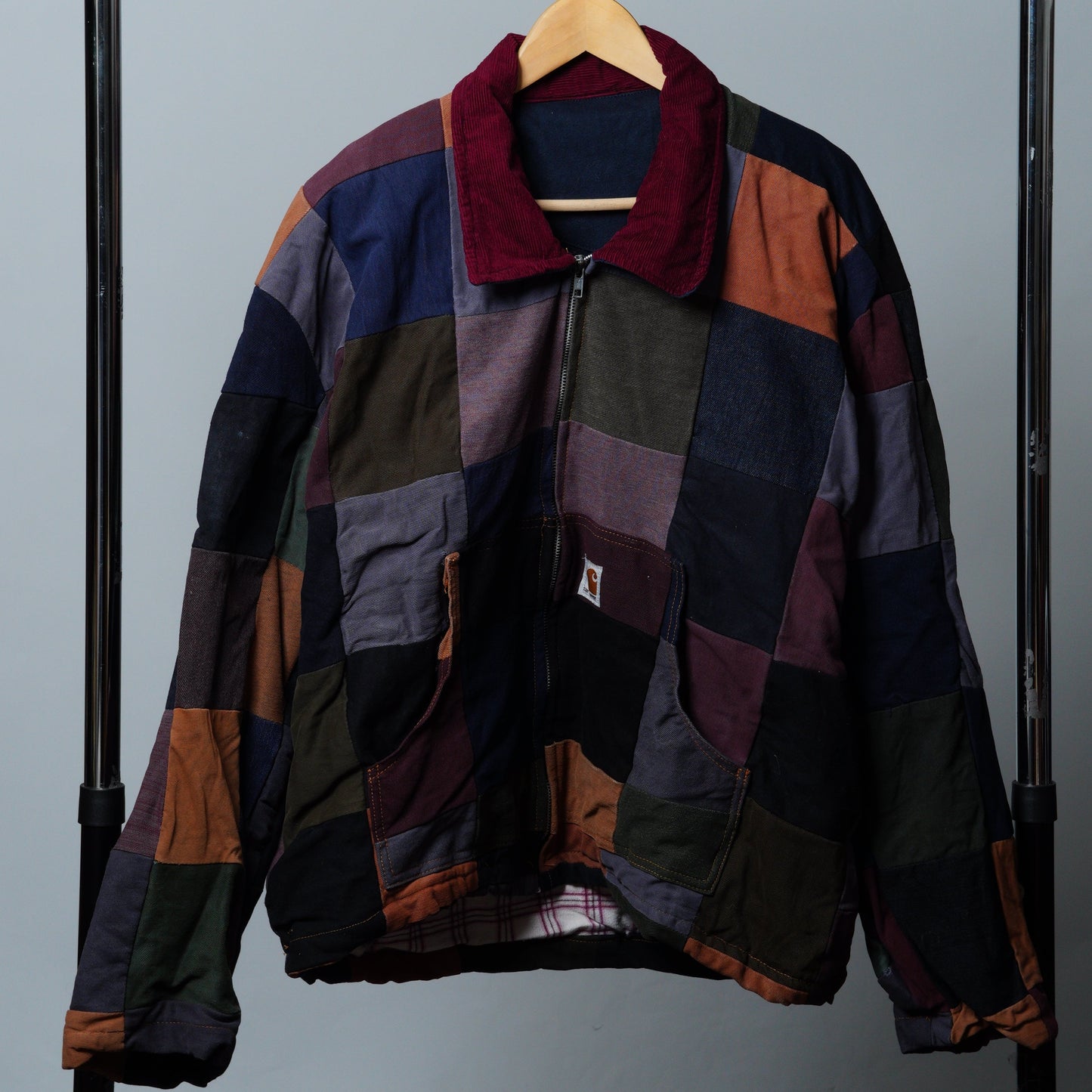 Upcycled Patchwork Jacket Size XL