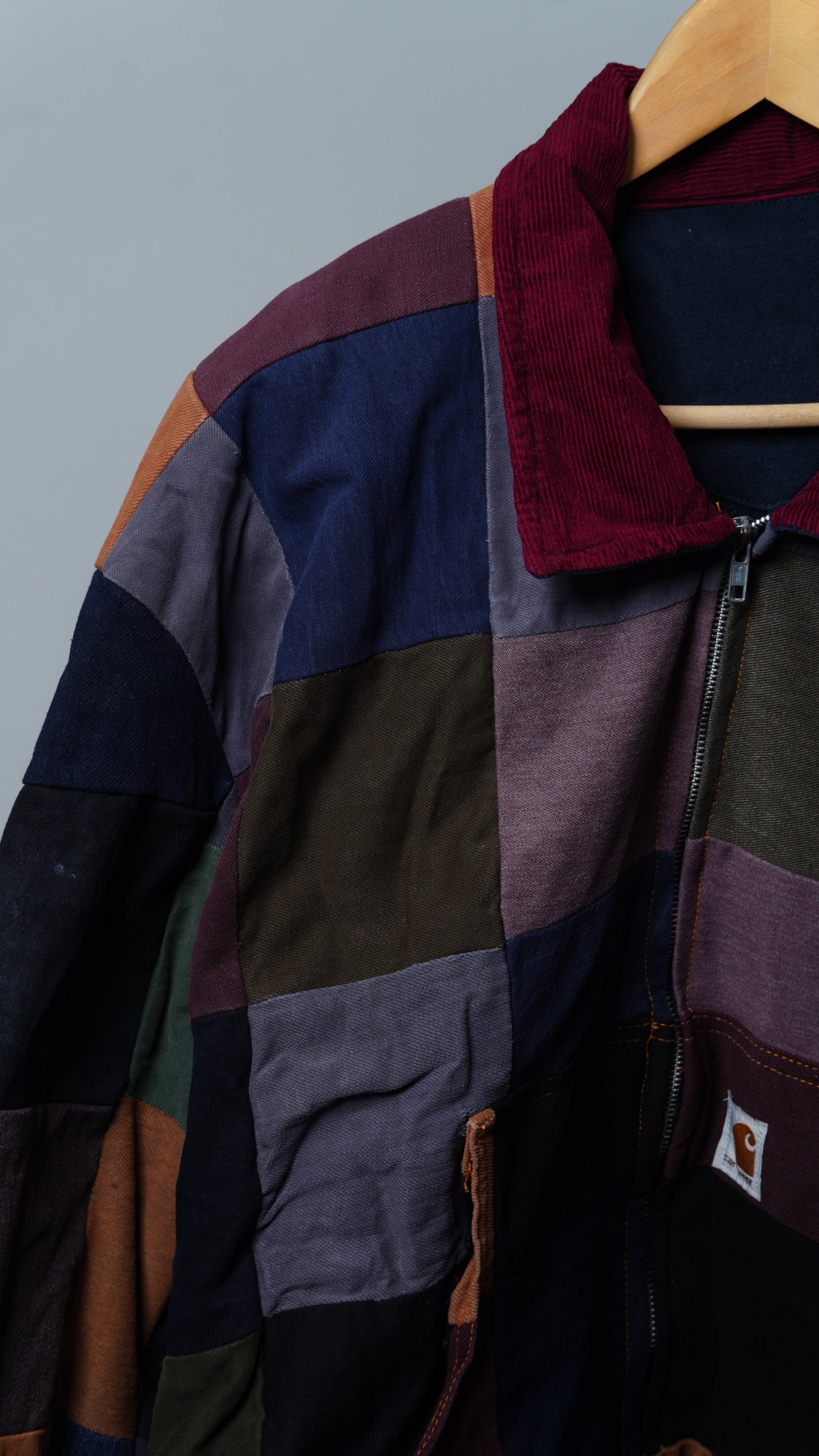 Upcycled Patchwork Jacket Size XL
