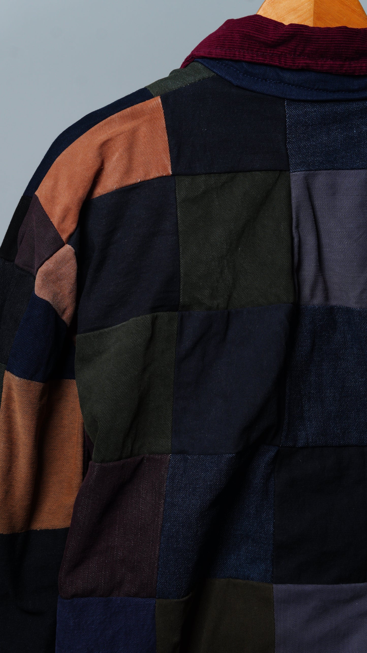 Upcycled Patchwork Jacket Size XL
