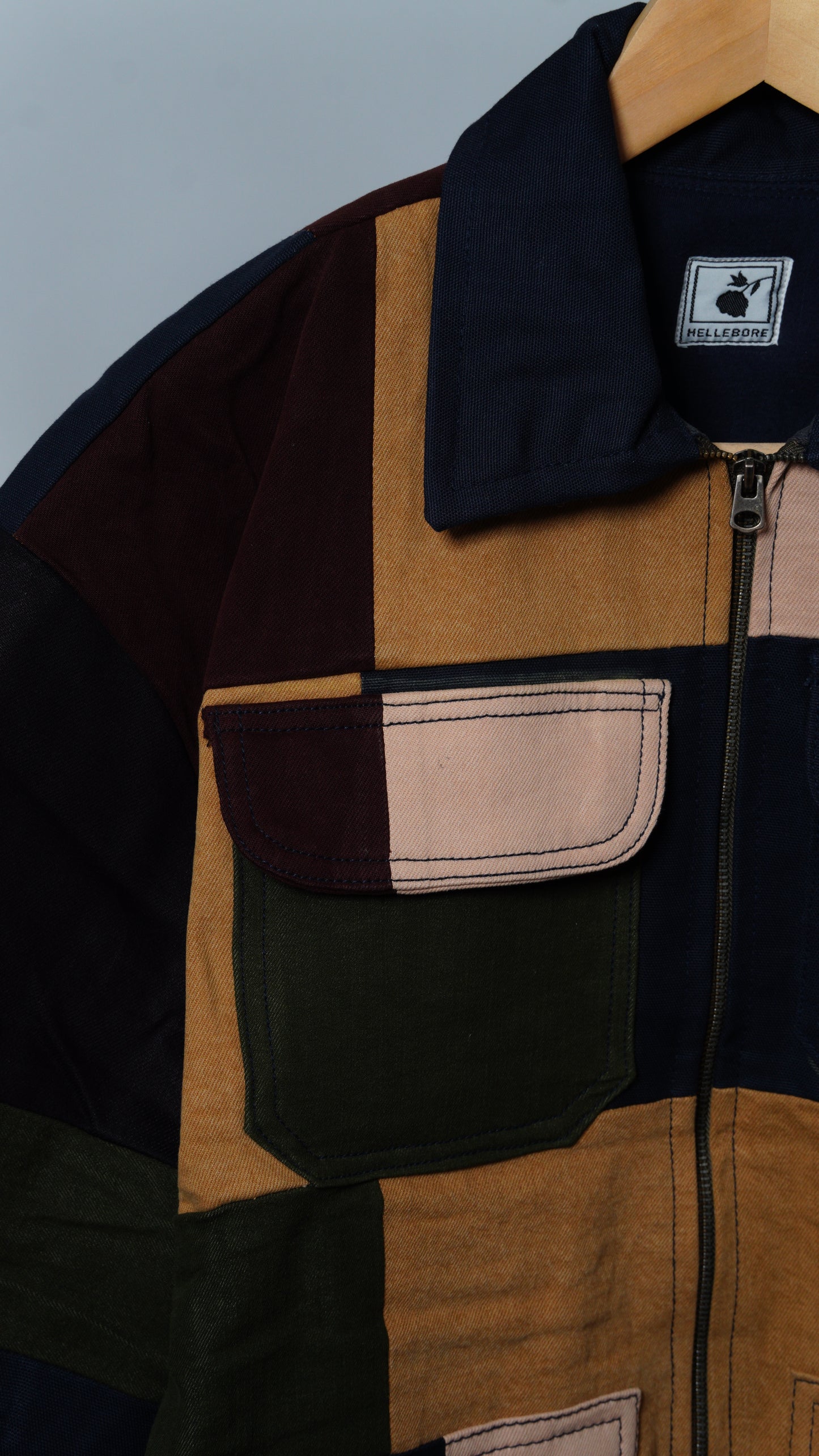Upcycled Patchwork Jacket Size L