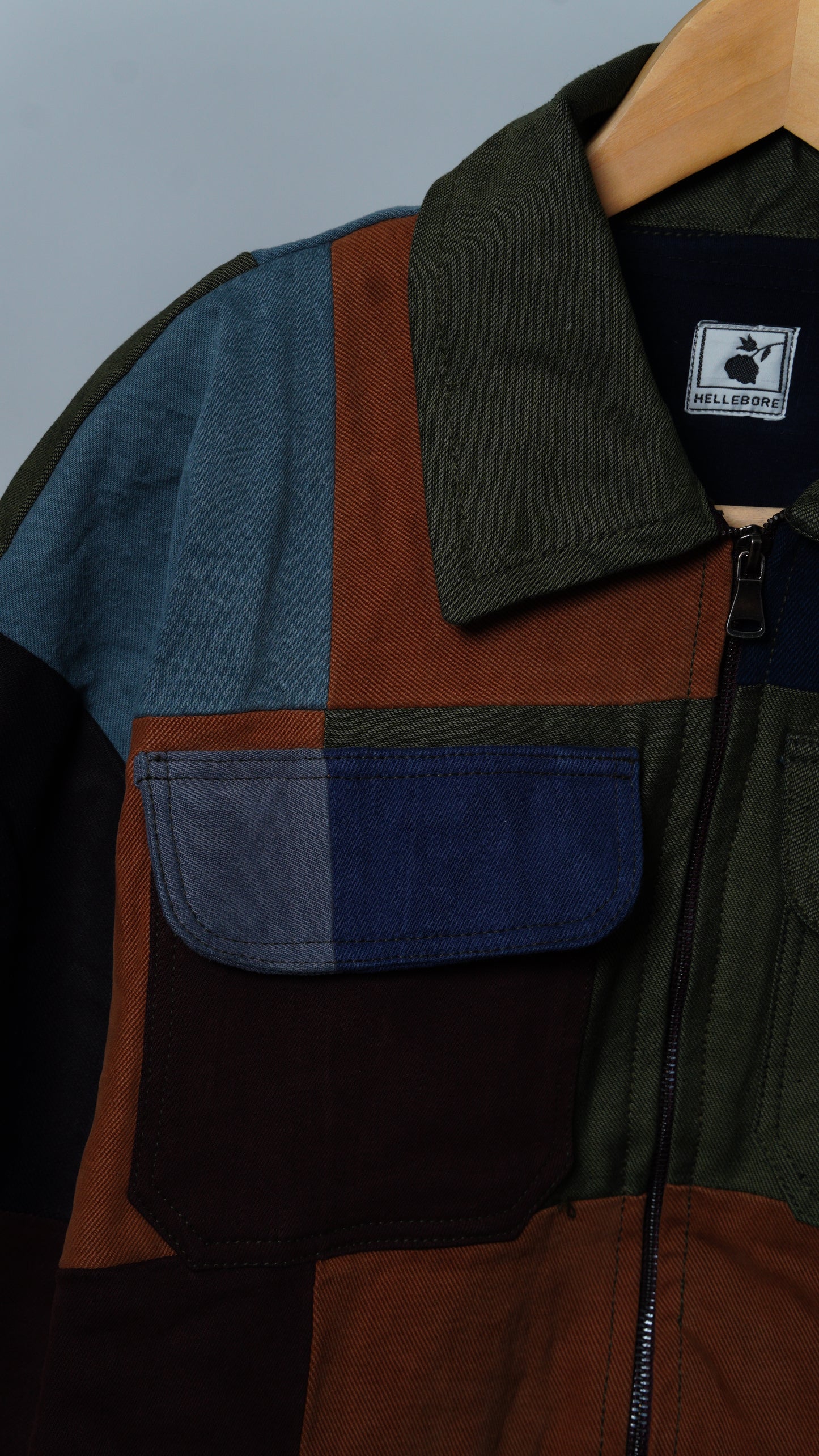 Upcycled Patchwork Jacket Size M