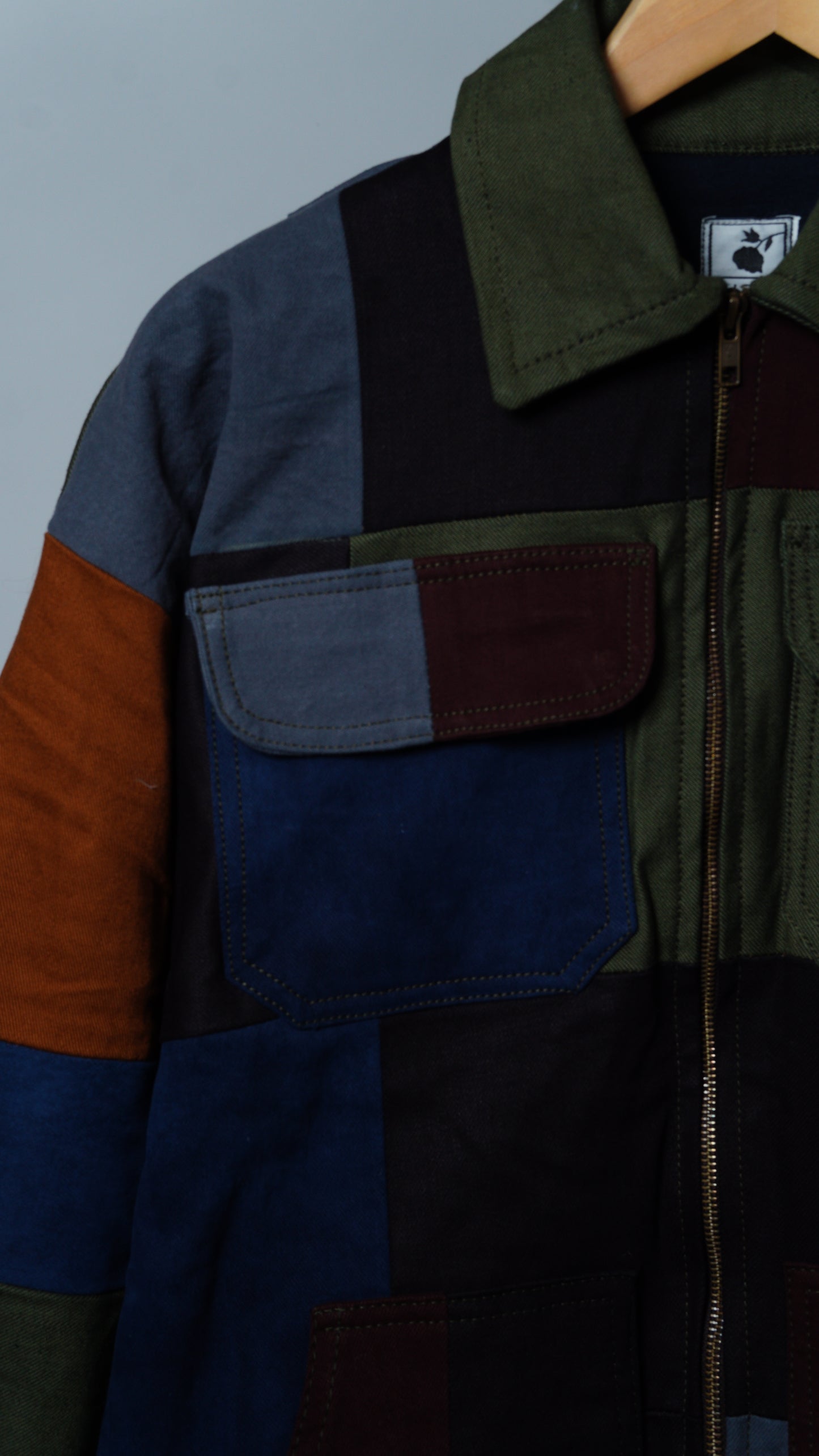 Upcycled Patchwork Jacket Size S