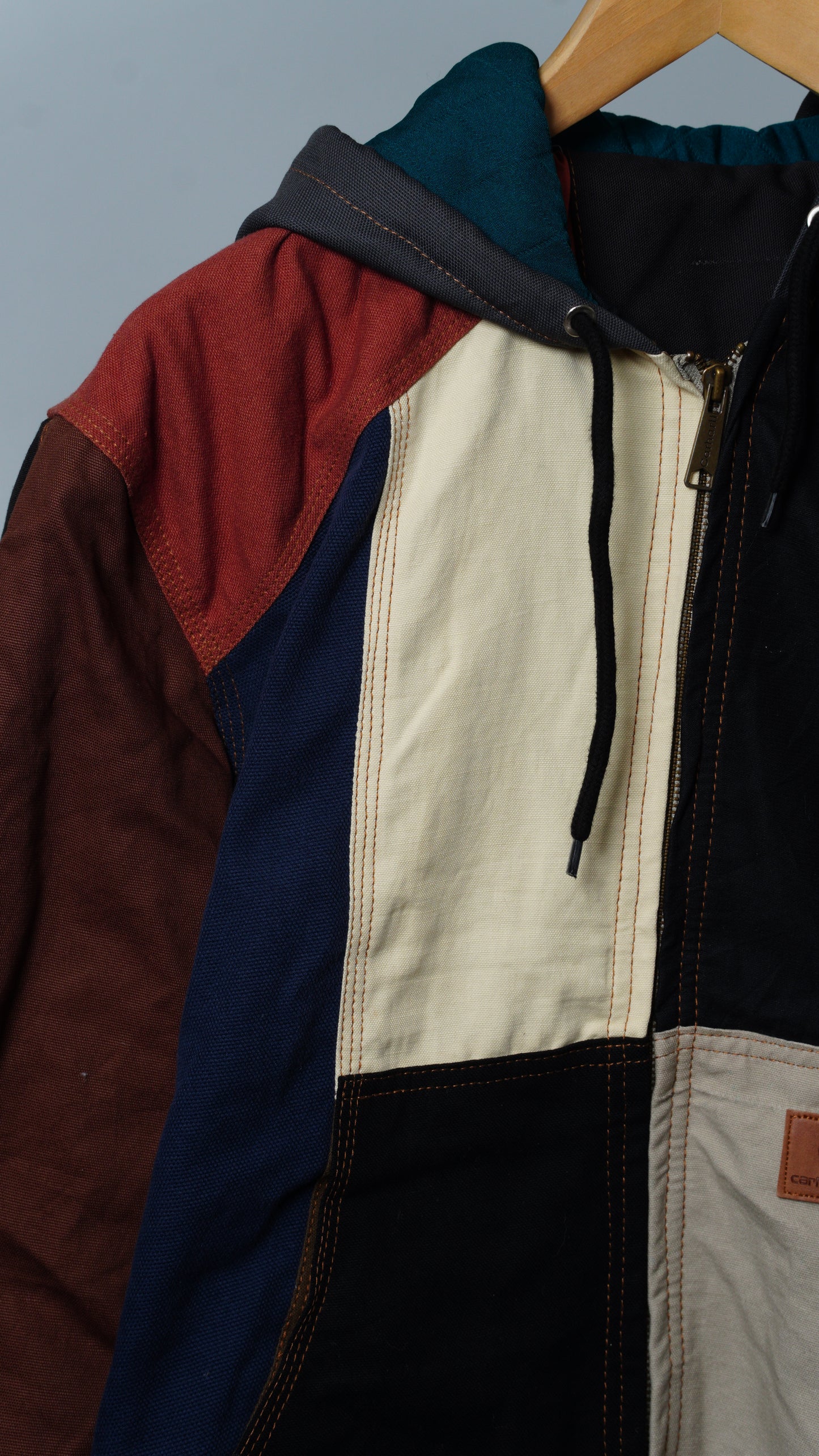 Workwear Colorblock Hooded Jacket Size XL