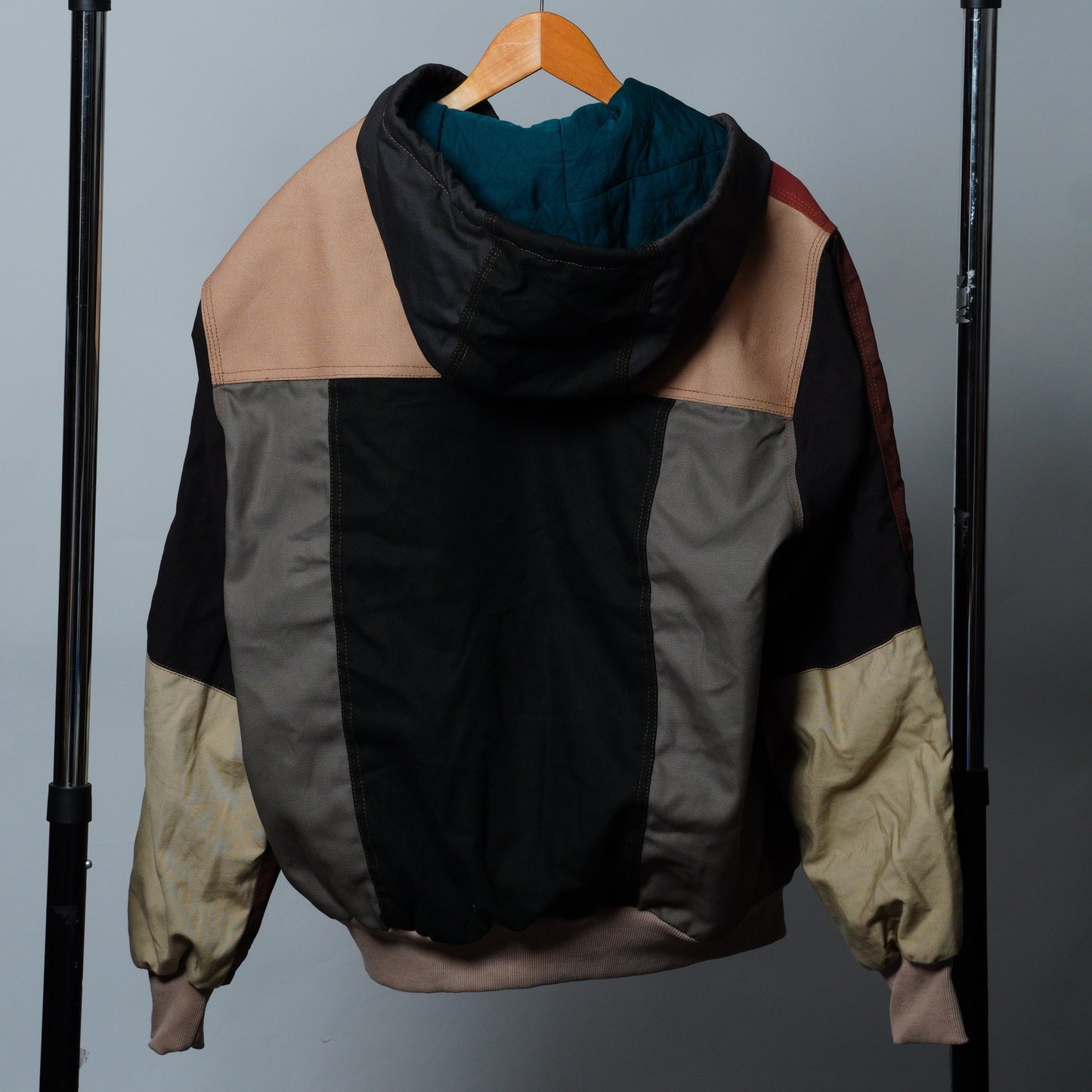 Workwear Colorblock Hooded Jacket Size XL