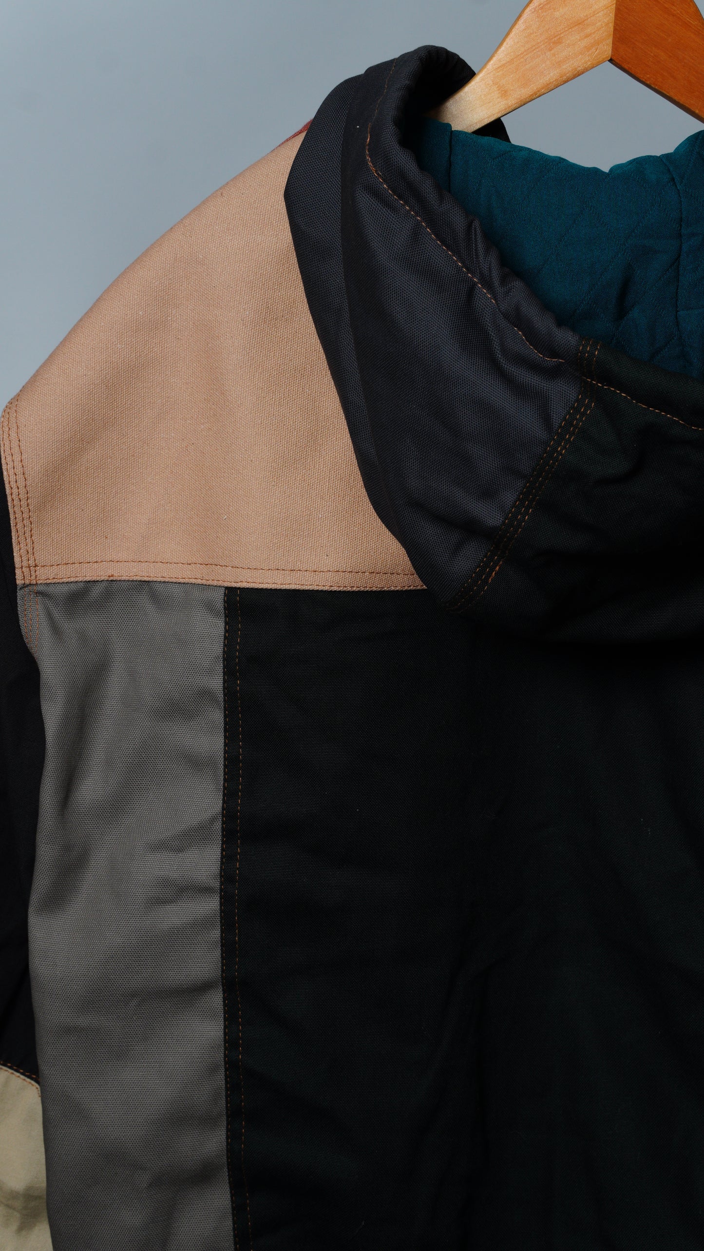 Workwear Colorblock Hooded Jacket Size XL