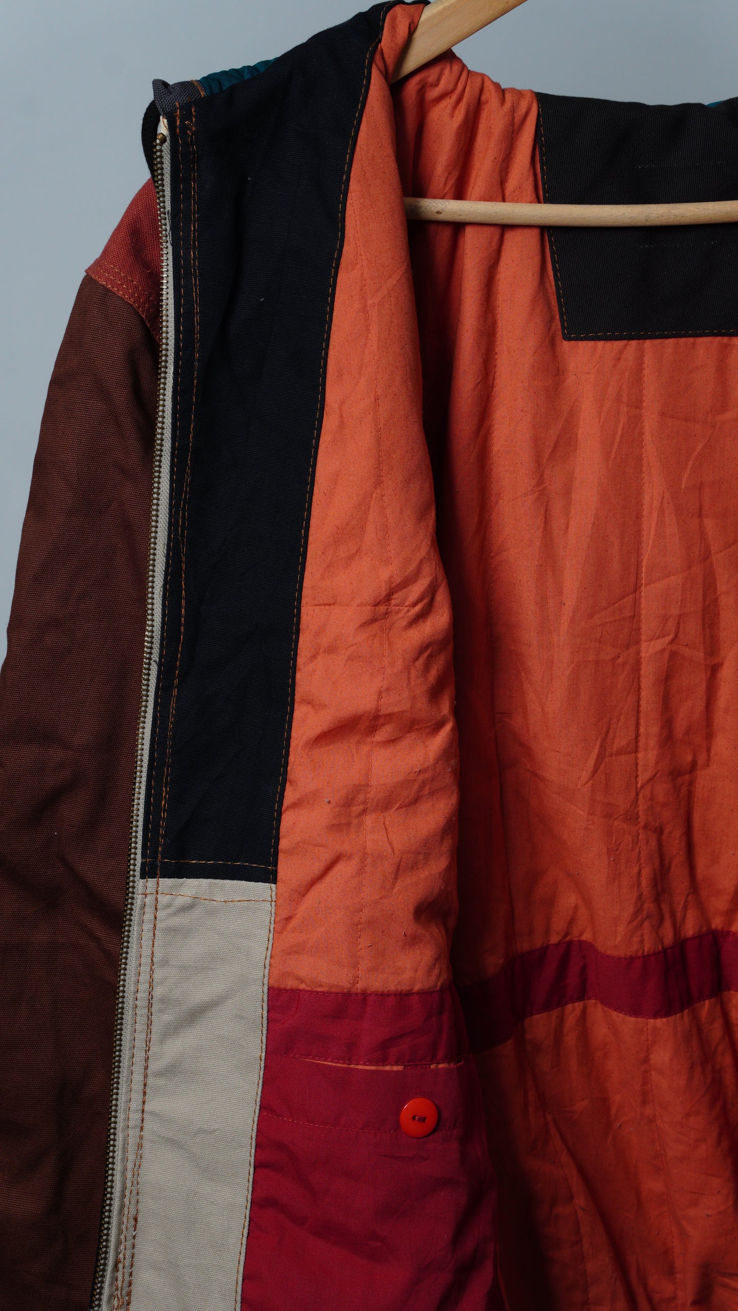 Workwear Colorblock Hooded Jacket Size XL