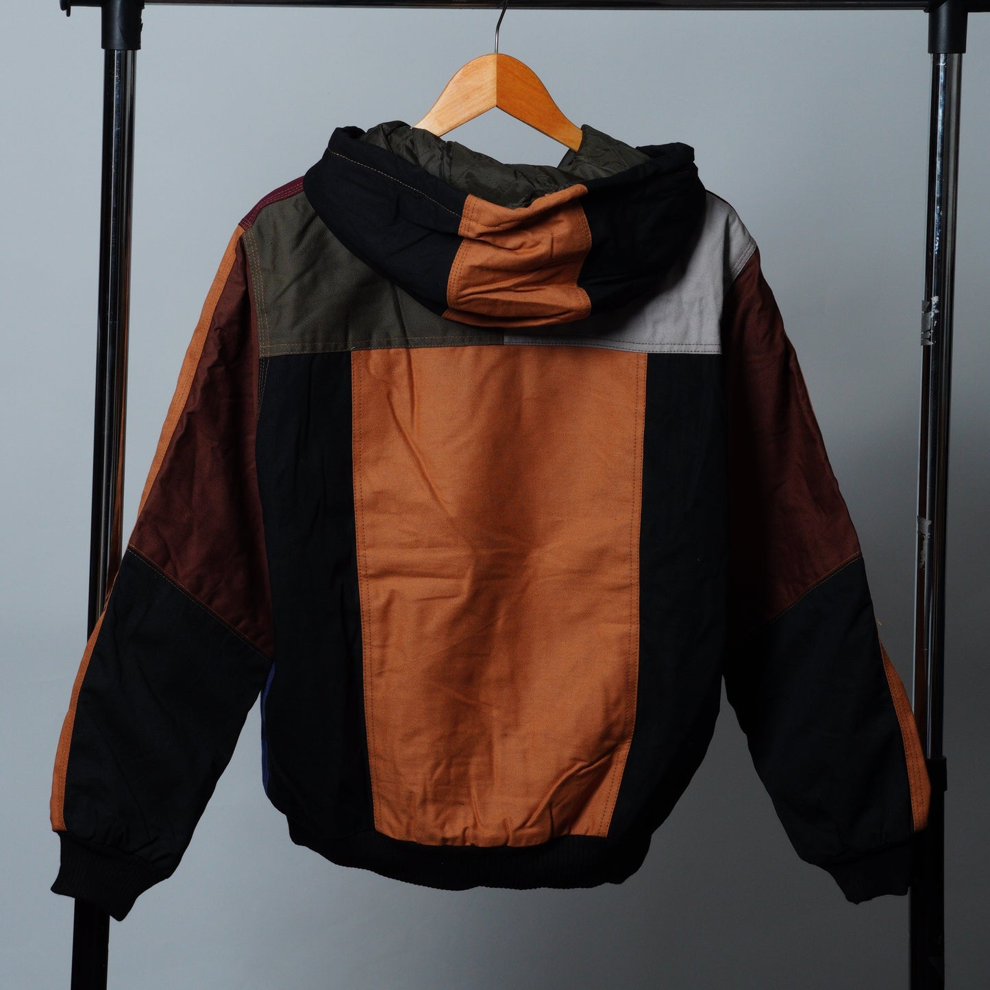 Workwear Colorblock Hooded Jacket Size S