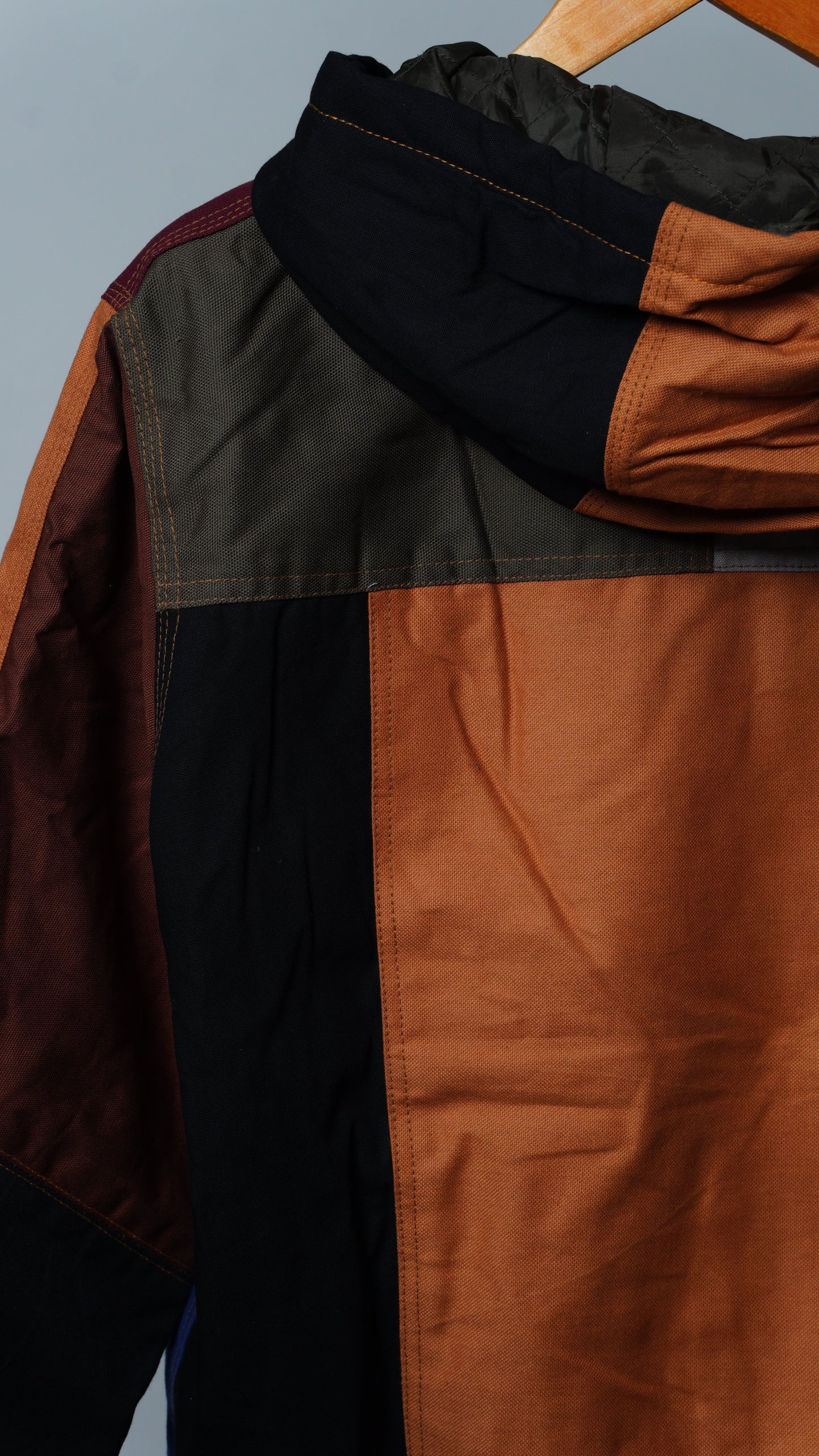 Workwear Colorblock Hooded Jacket Size S