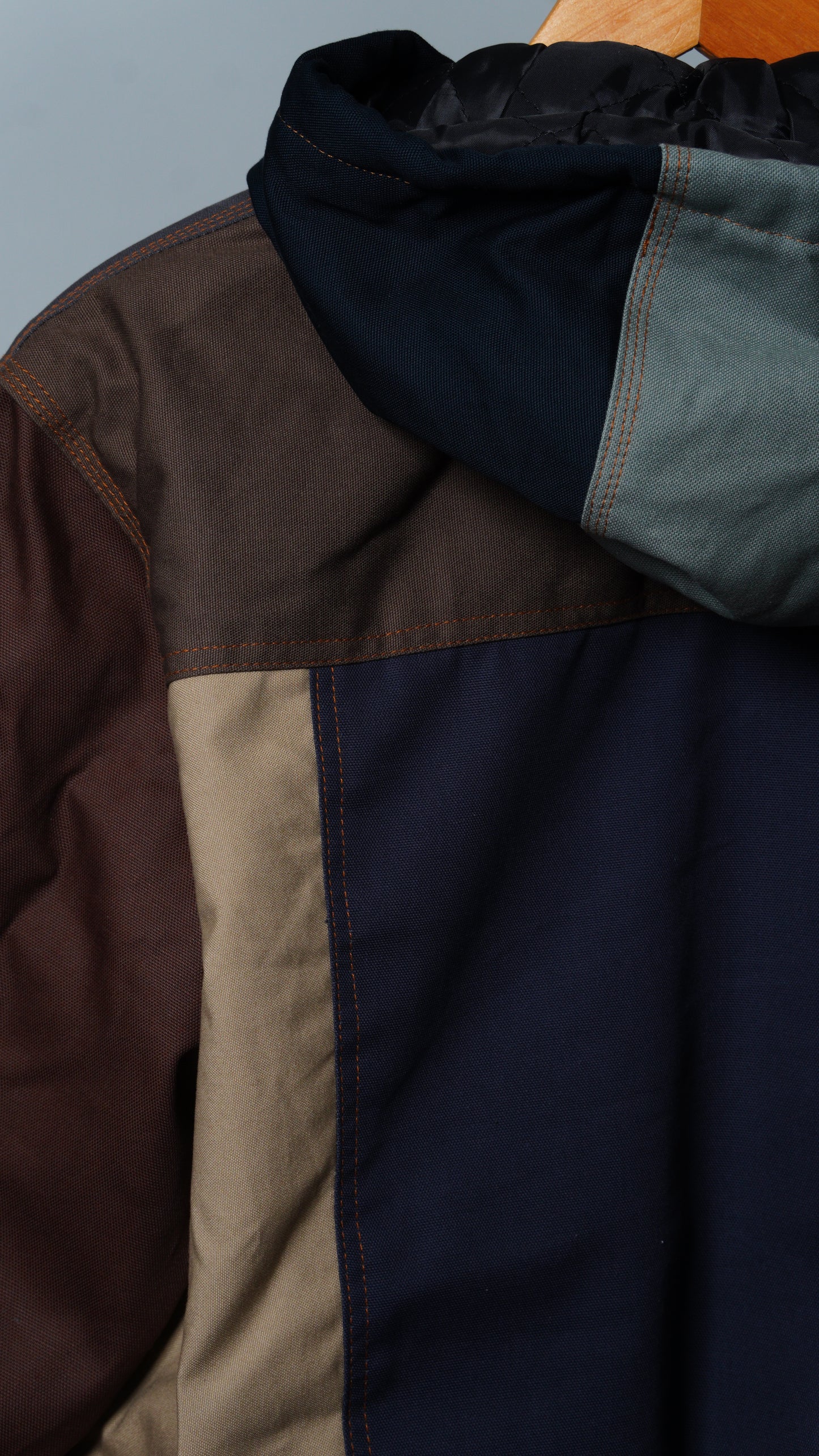 Workwear Colorblock Hooded Jacket Size M