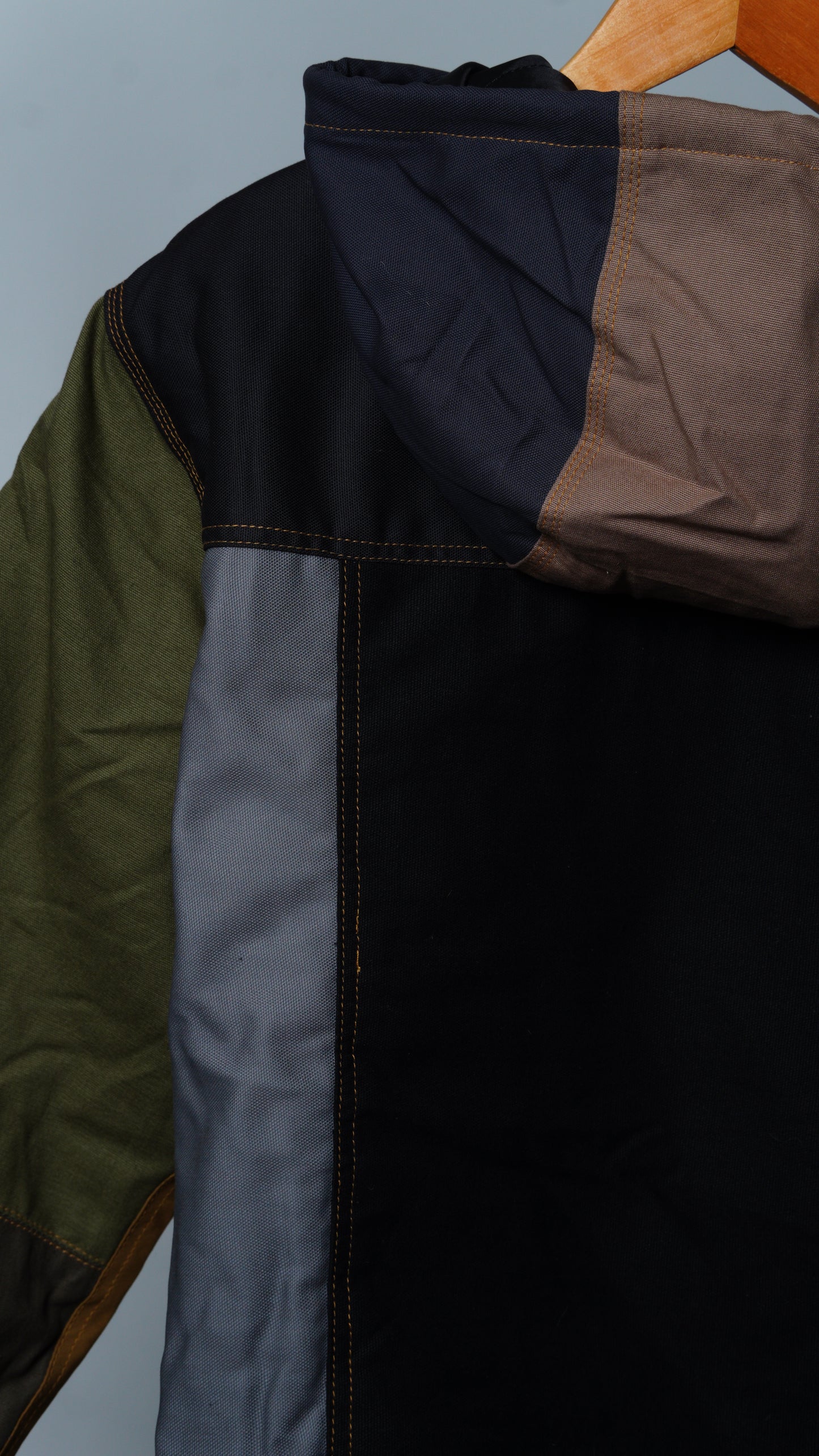 Workwear Colorblock Hooded Jacket Size S