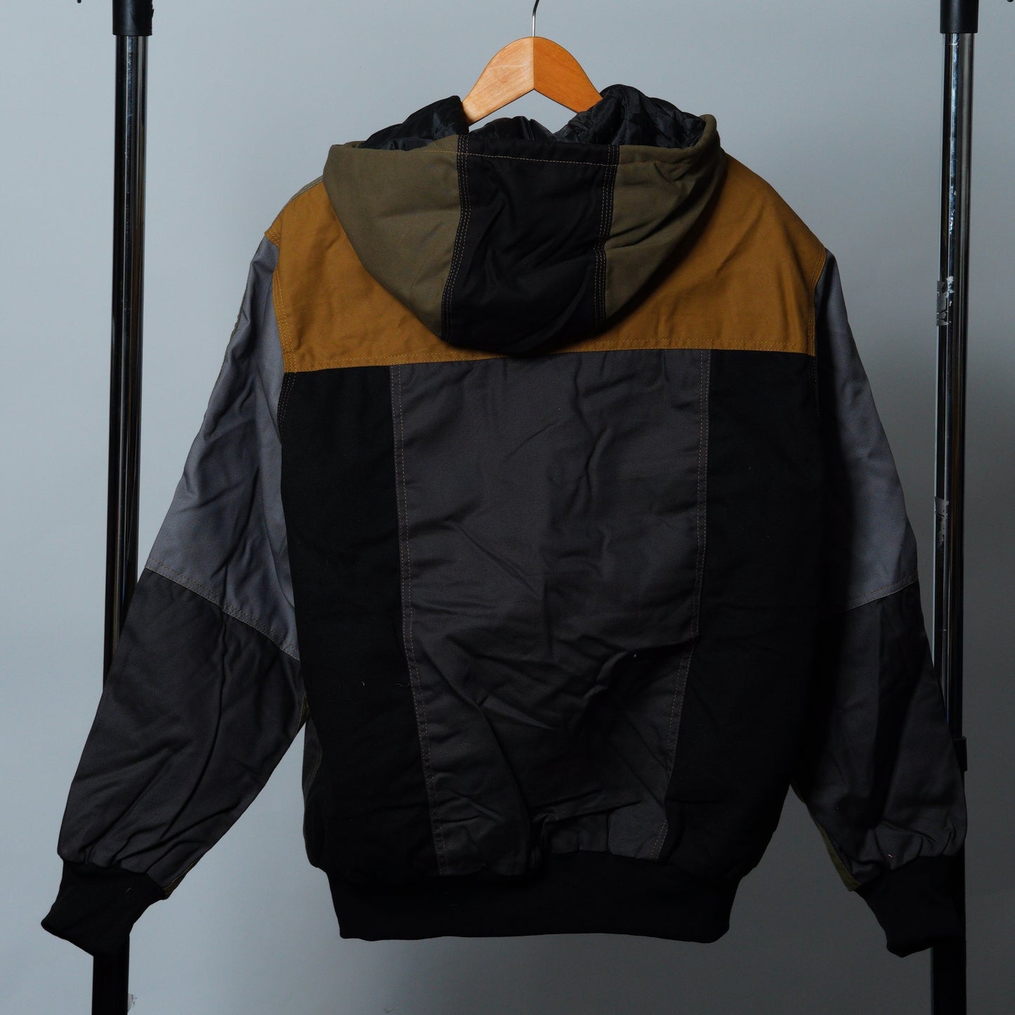 Workwear Colorblock Hooded Jacket Size M