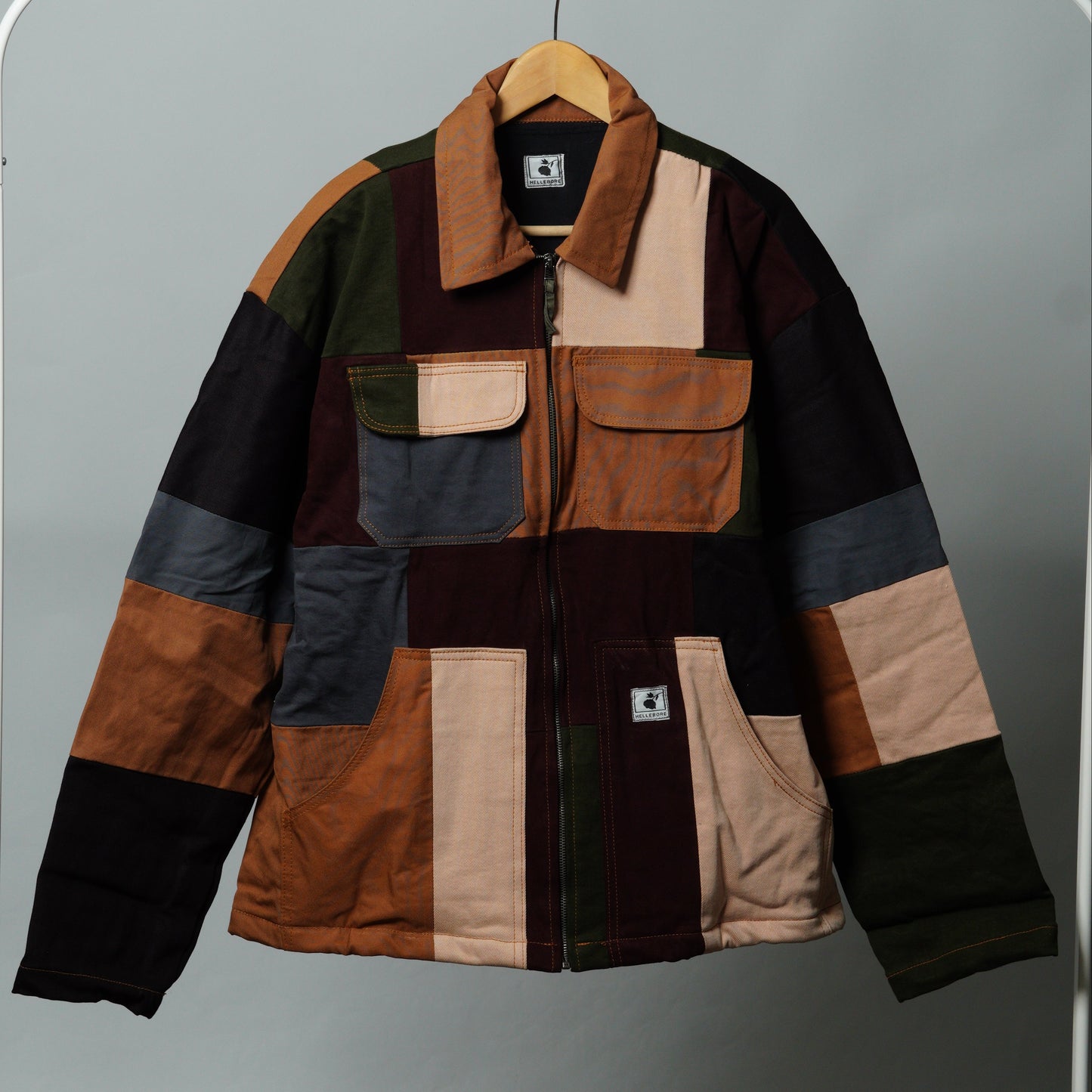 Upcycled Patchwork Jacket Size XL