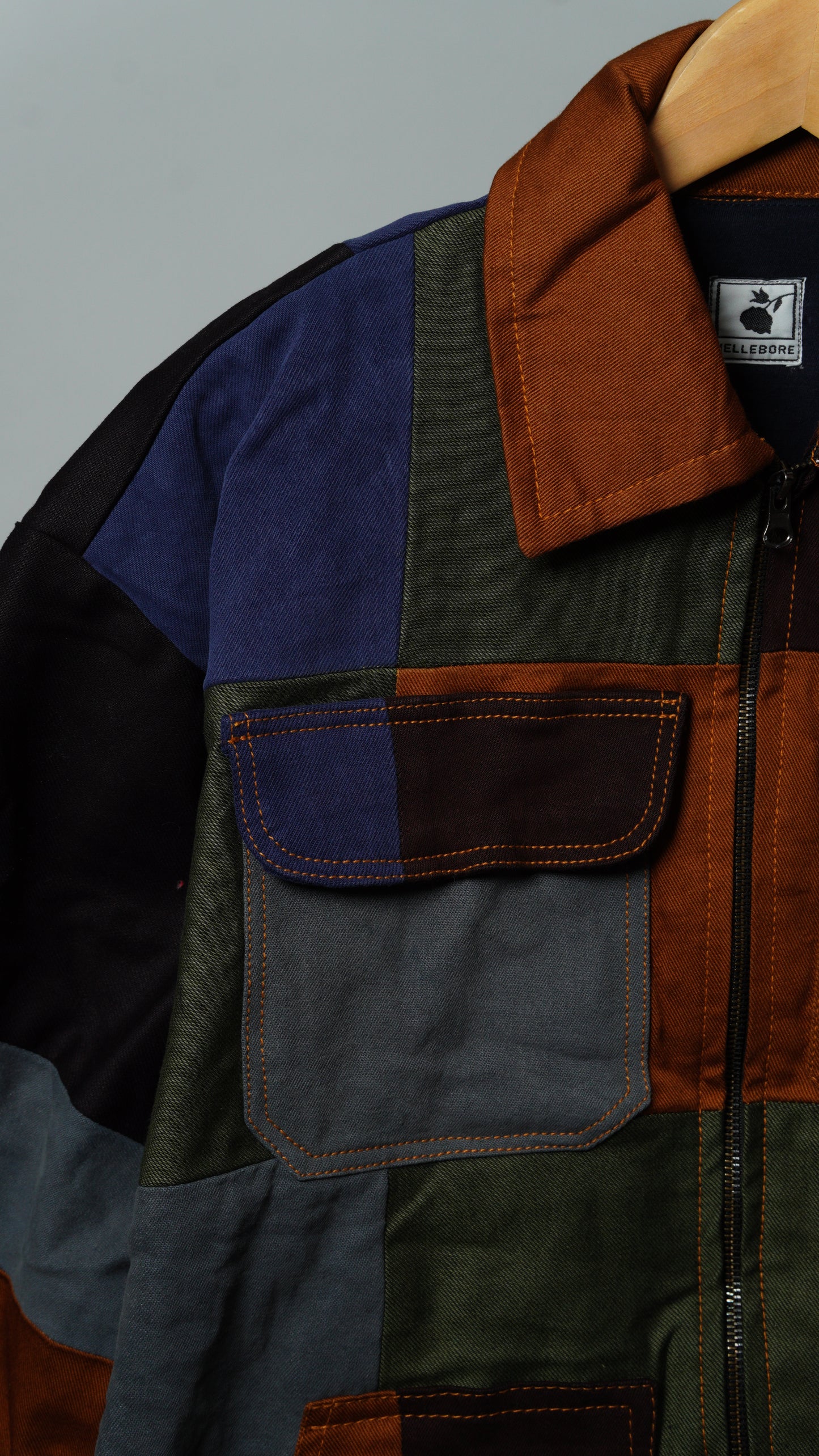 Upcycled Patchwork Jacket Size M