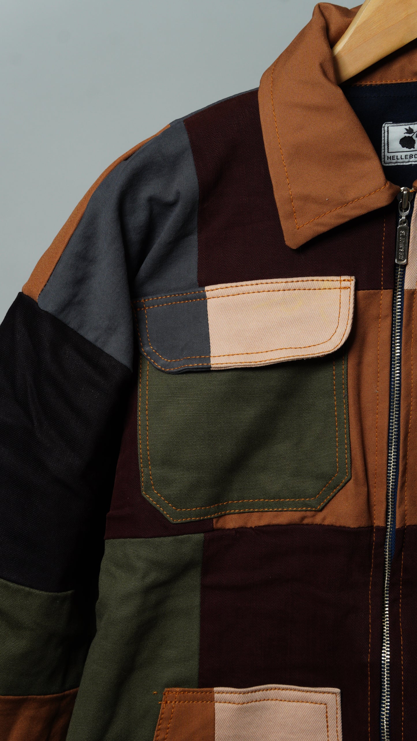 Upcycled Patchwork Jacket Size XL