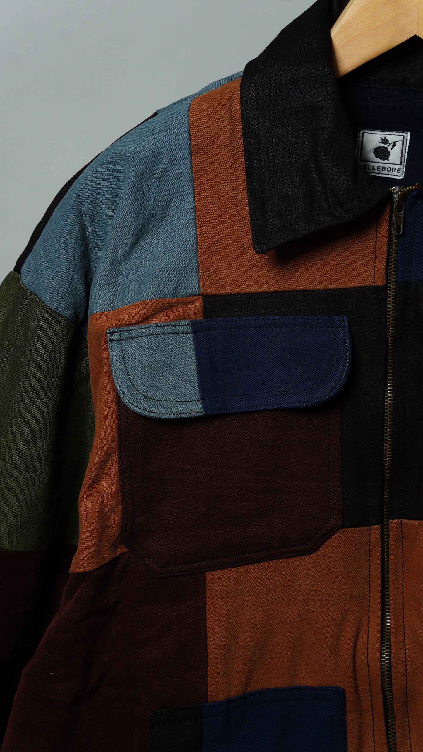 Upcycled Patchwork Jacket Size M