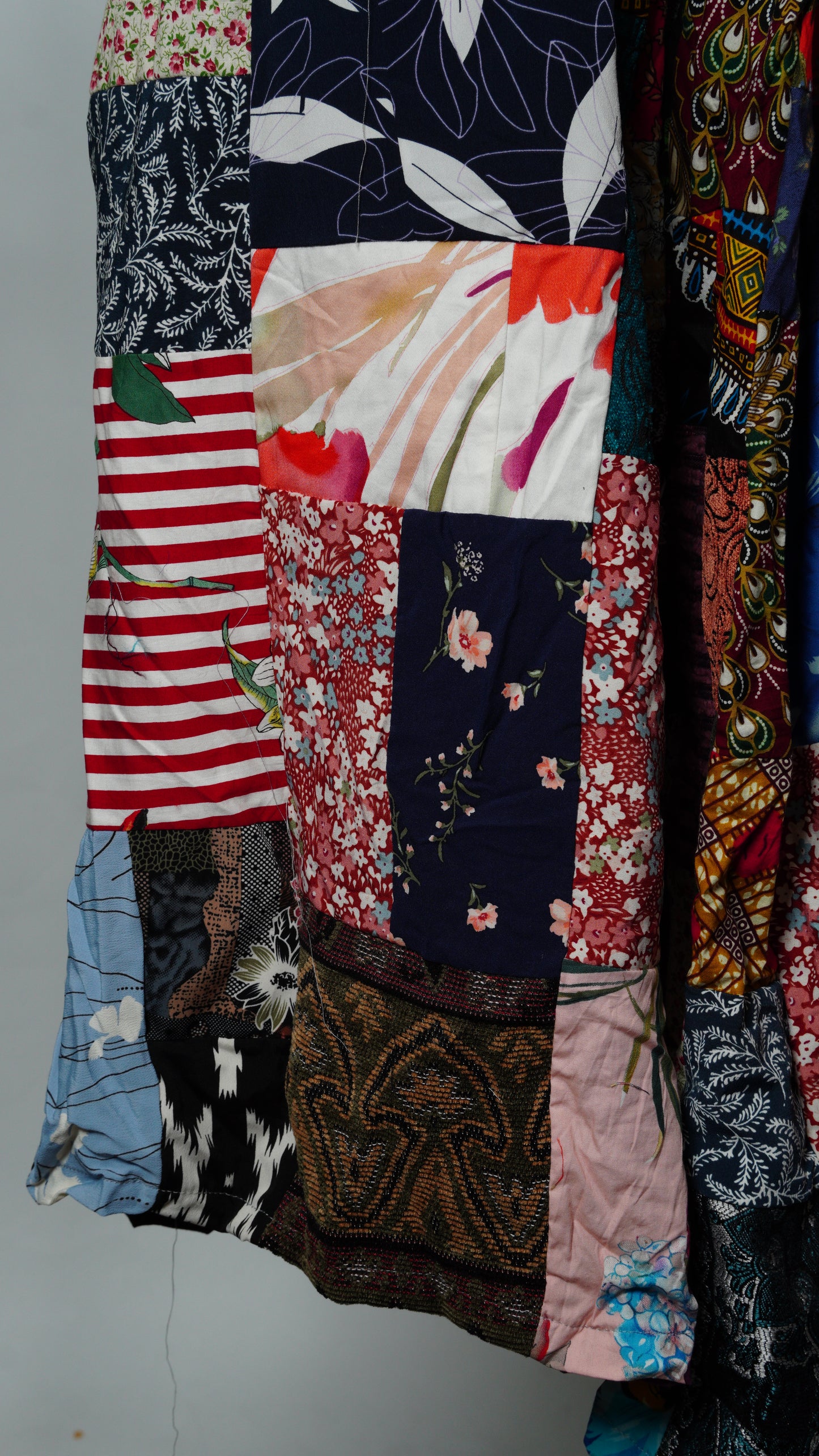 Upcycled Patchwork Maxi Skirt