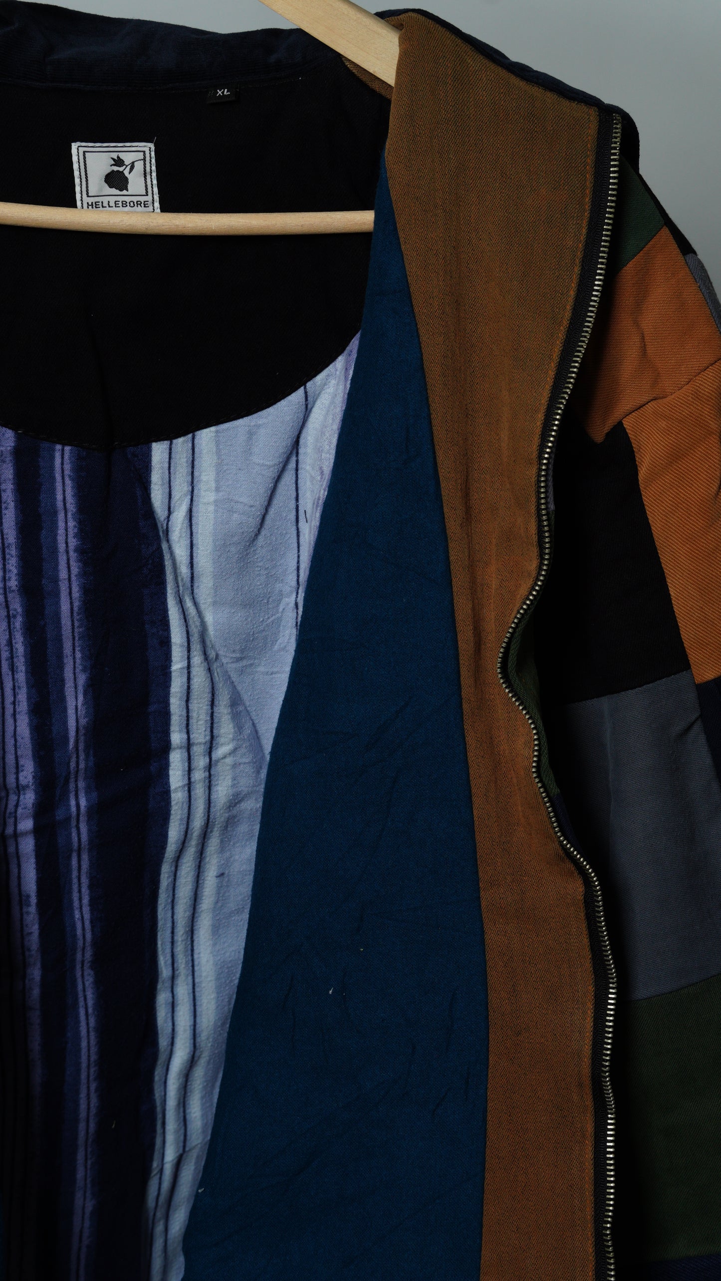 Upcycled Patchwork Jacket Size XL