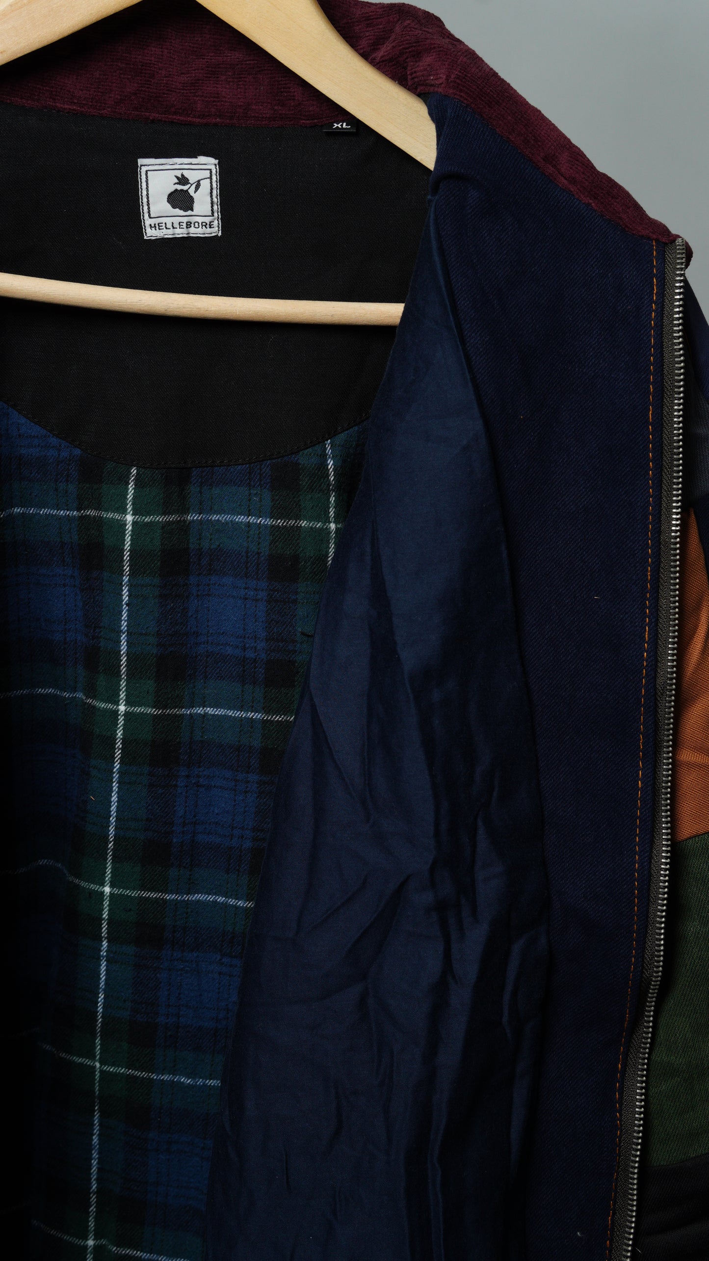 Upcycled Patchwork Jacket Size XL