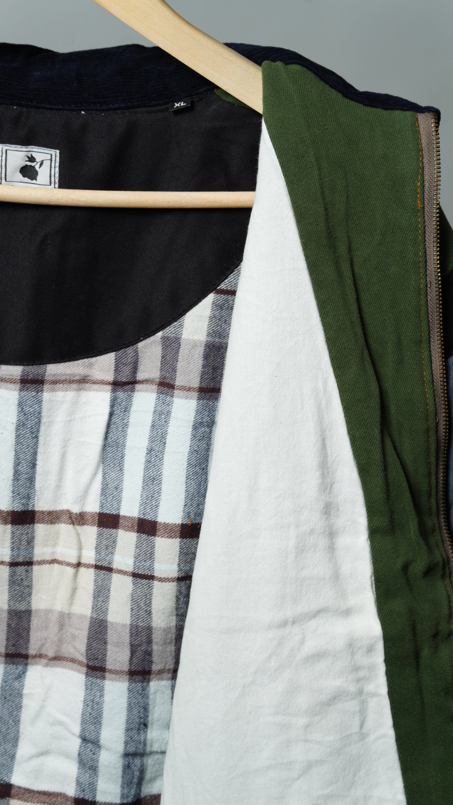 Upcycled Patchwork Jacket Size XL