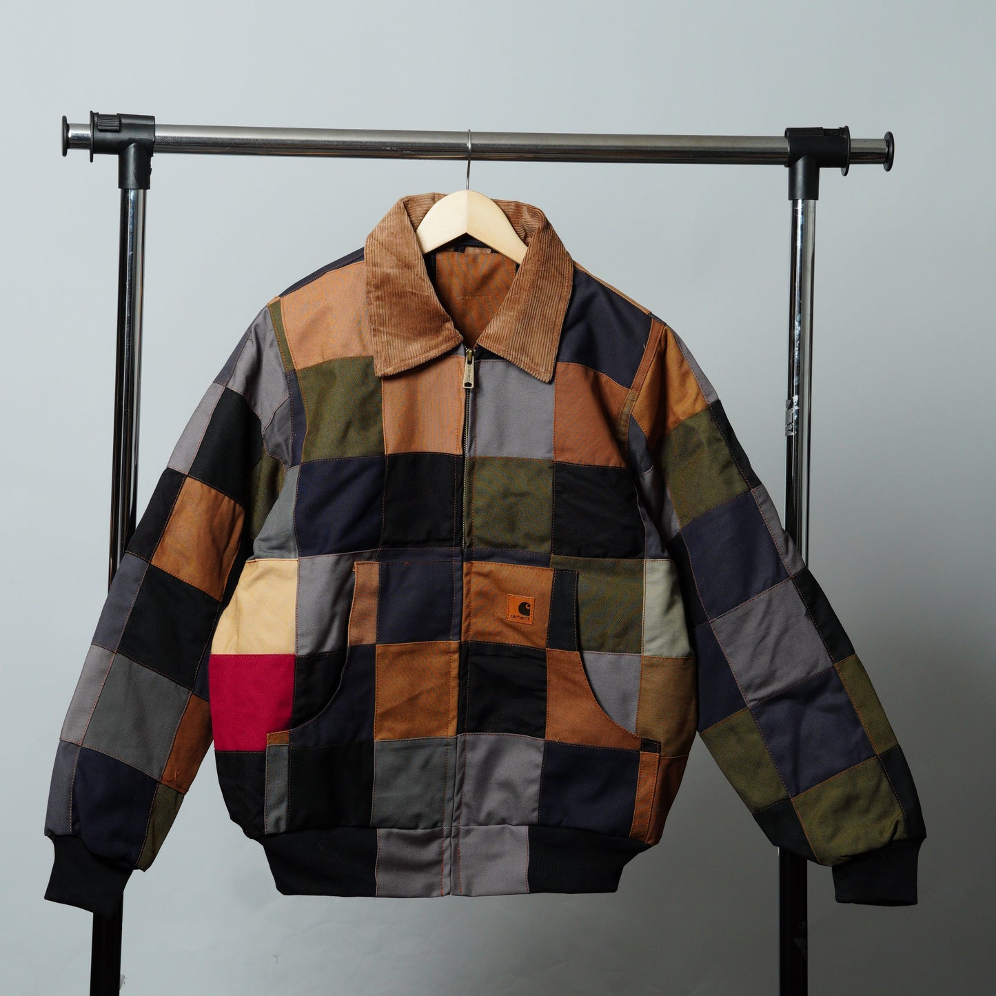 Checkered Patchwork Jacket Size M