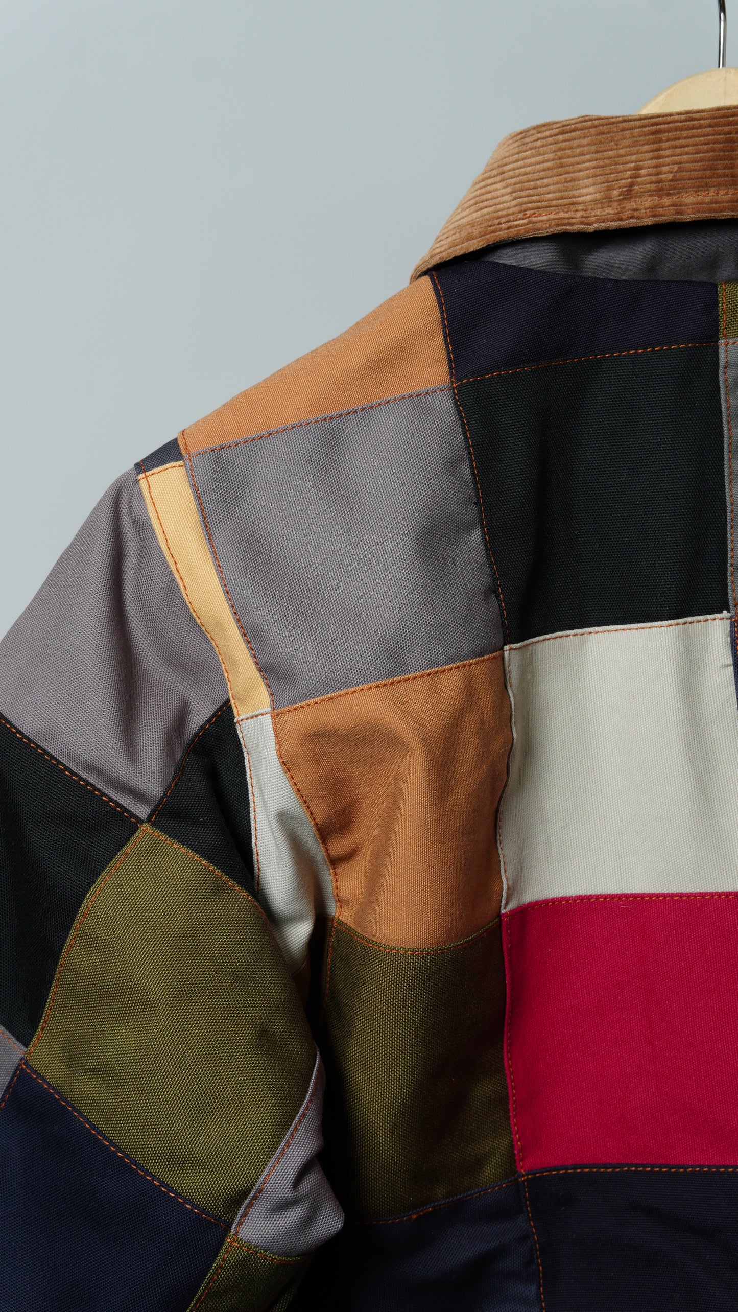 Checkered Patchwork Jacket Size M