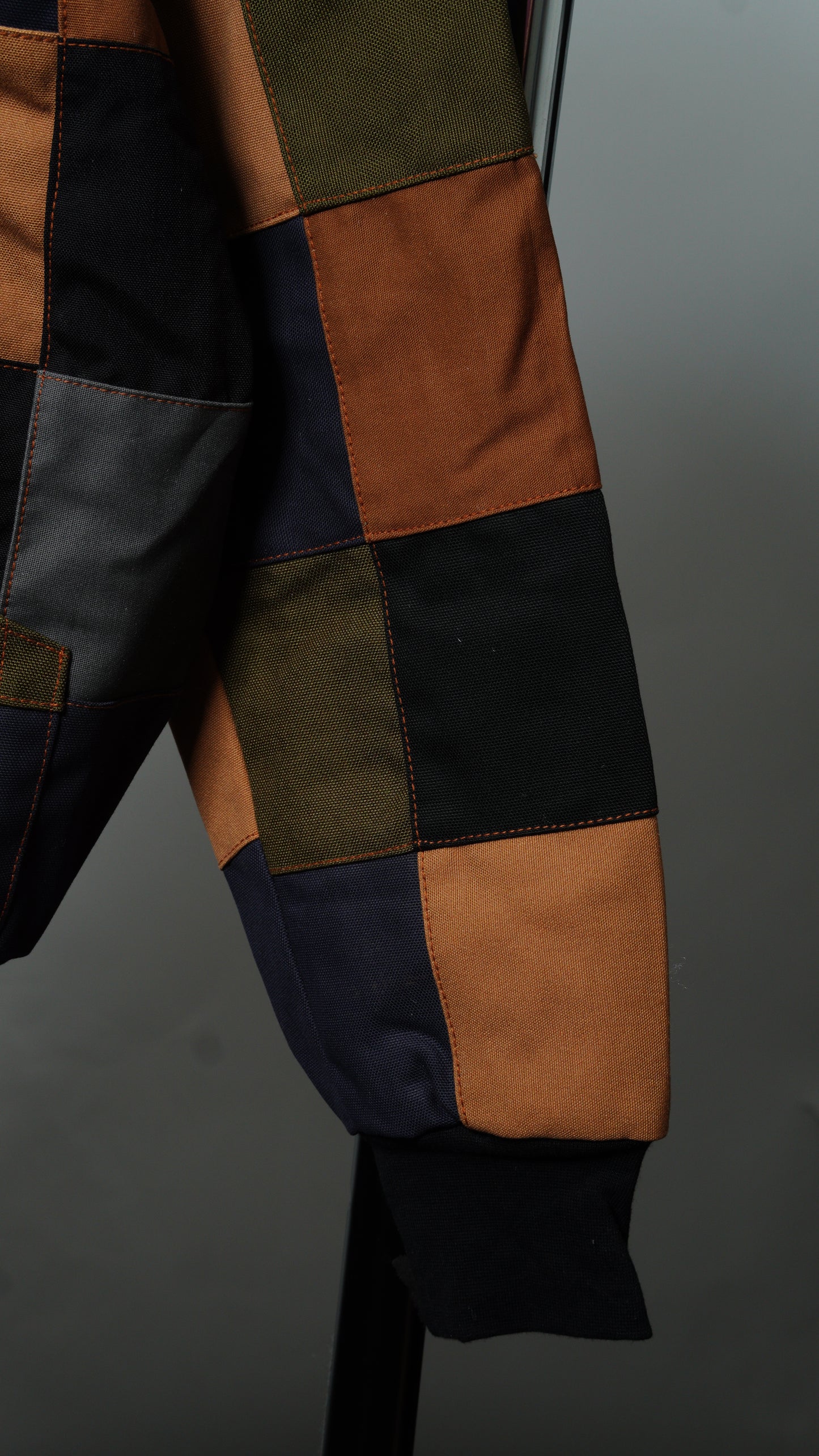 Checkered Patchwork Jacket Size M