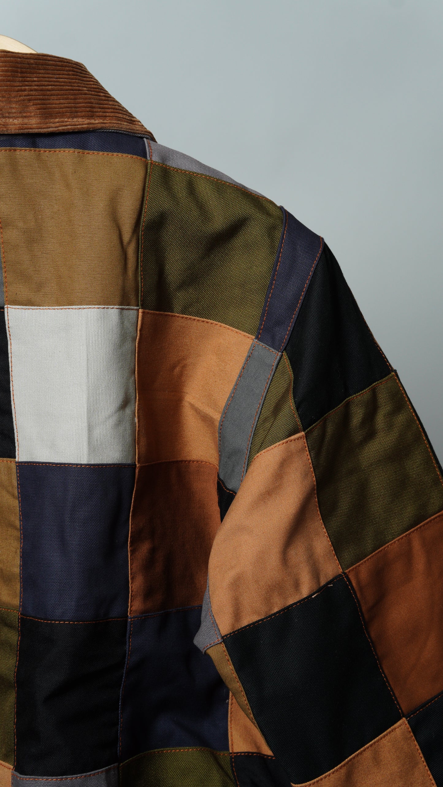 Checkered Patchwork Jacket Size M