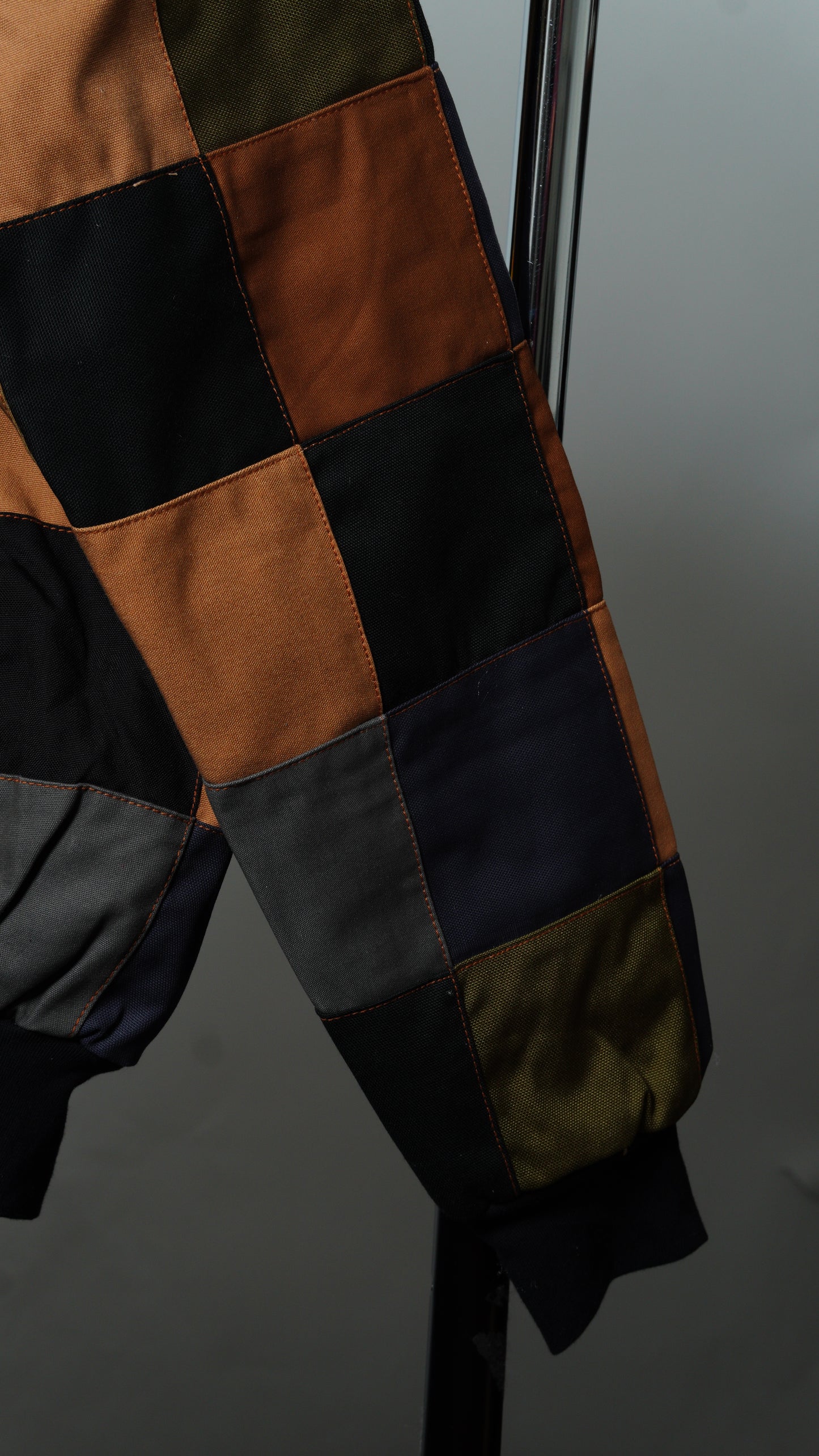 Checkered Patchwork Jacket Size M