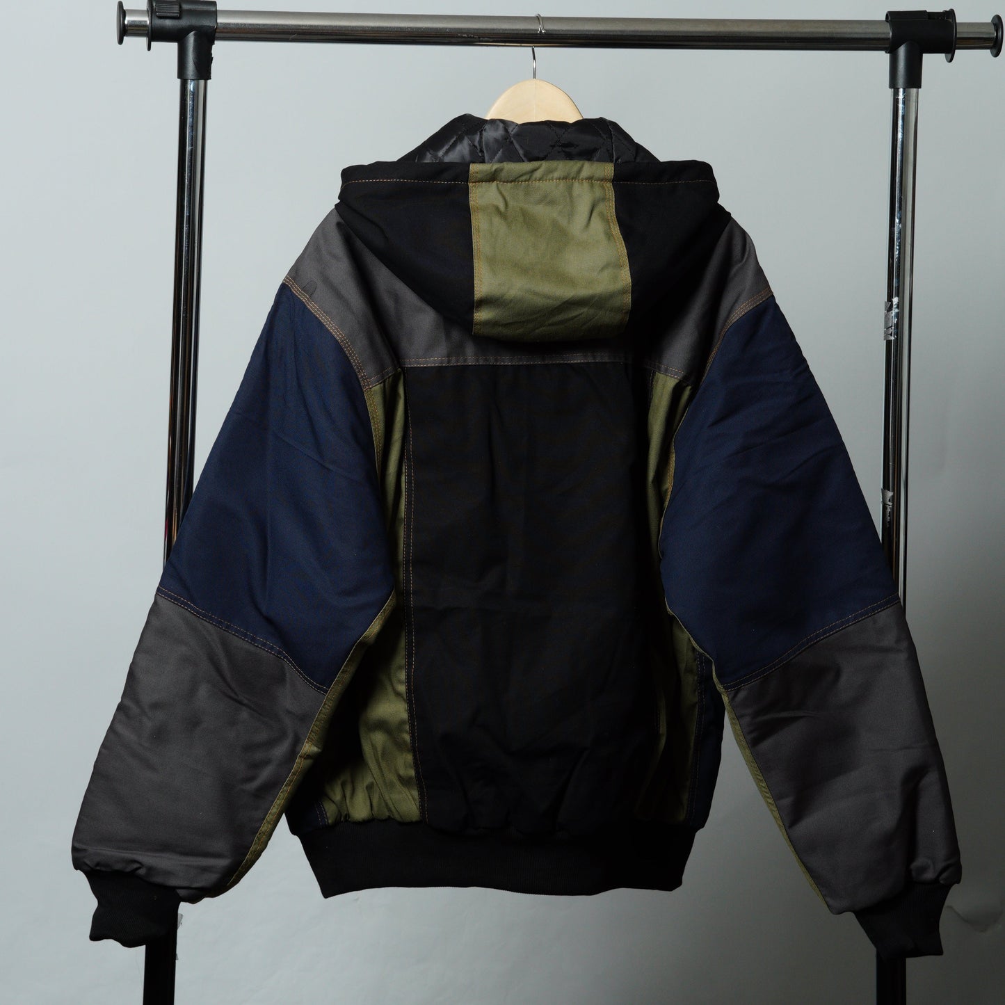 Workwear Colorblock Hooded Jacket Size 2XL