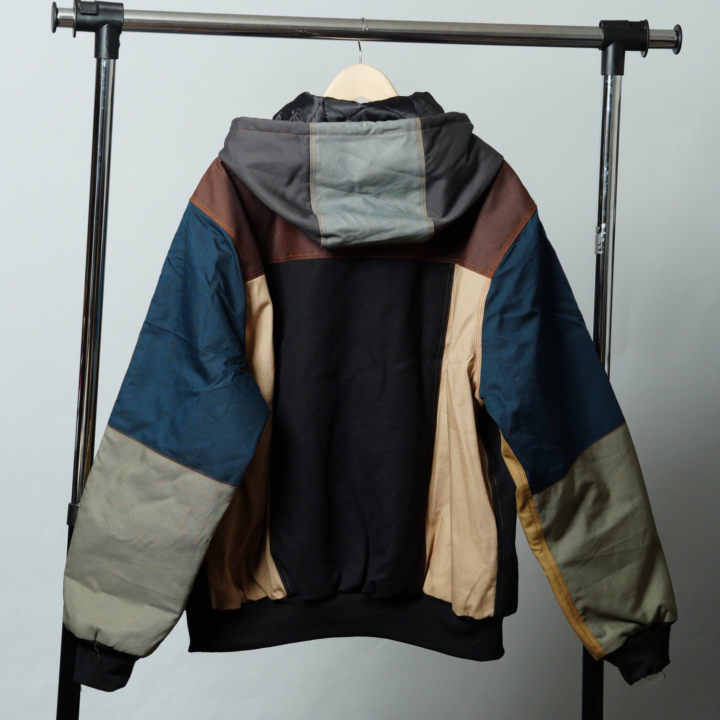 Workwear Colorblock Hooded Jacket Size 2XL