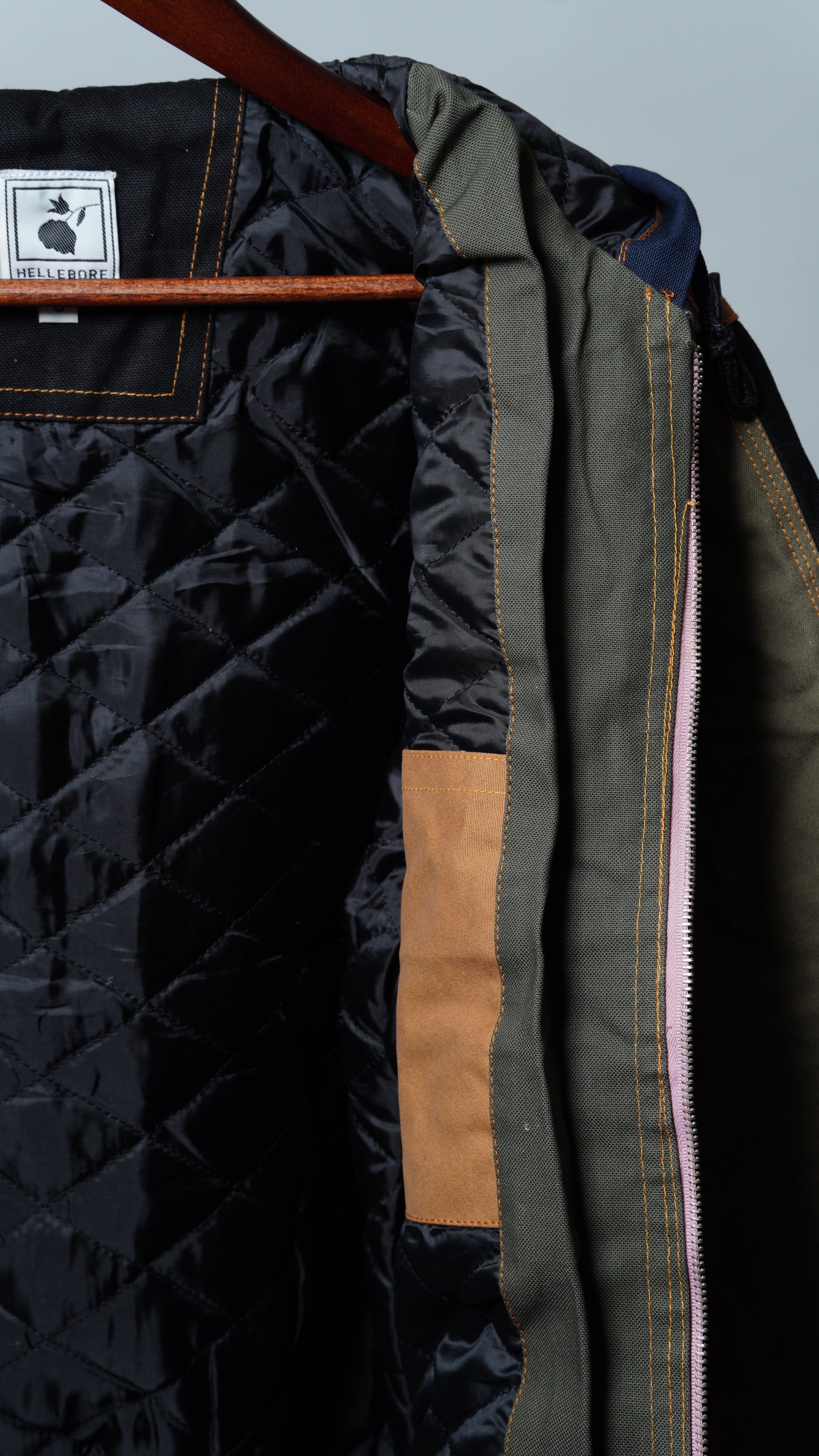 Workwear Colorblock Hooded Jacket Size S