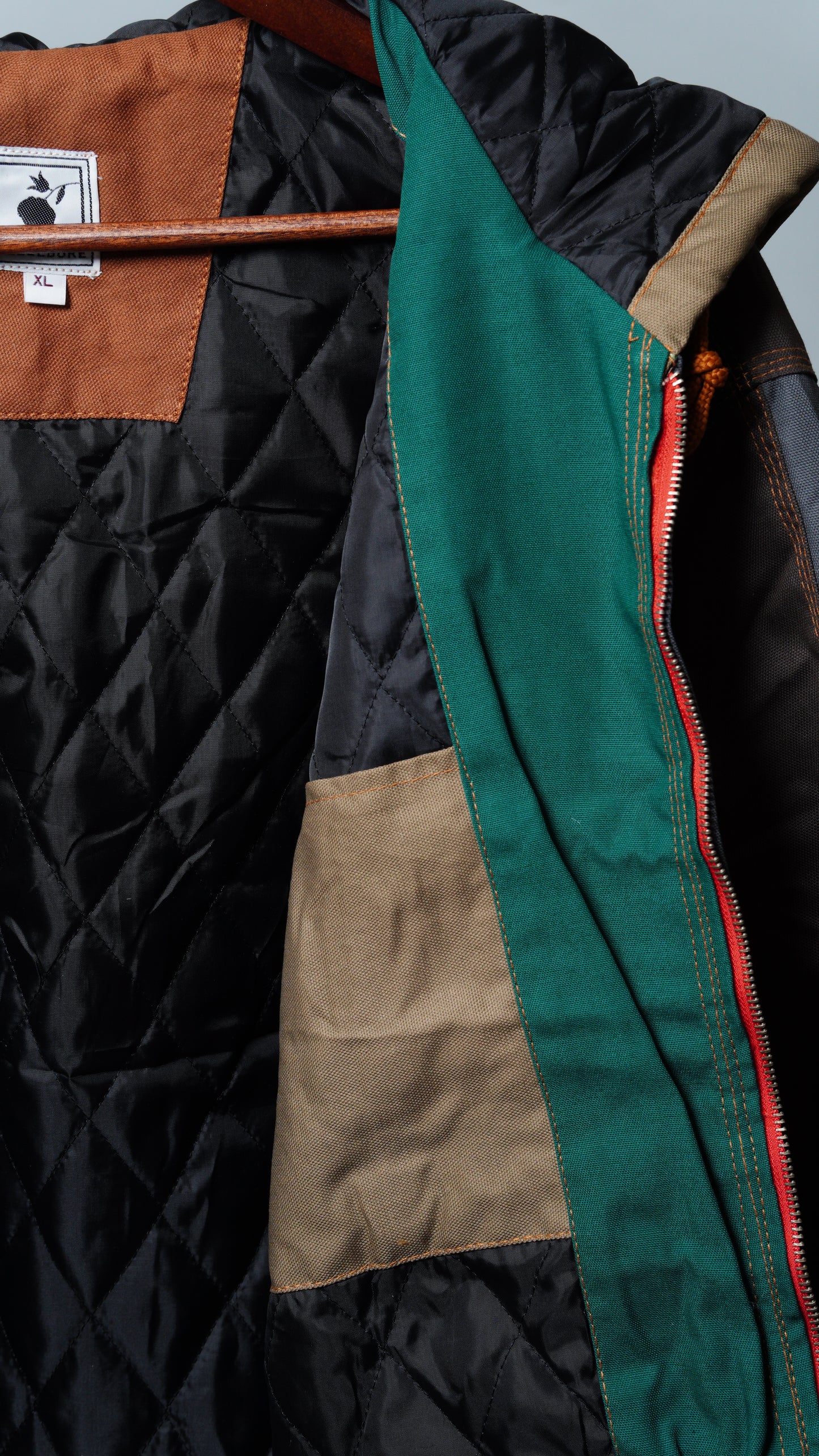 Workwear Colorblock Hooded Jacket Size XL