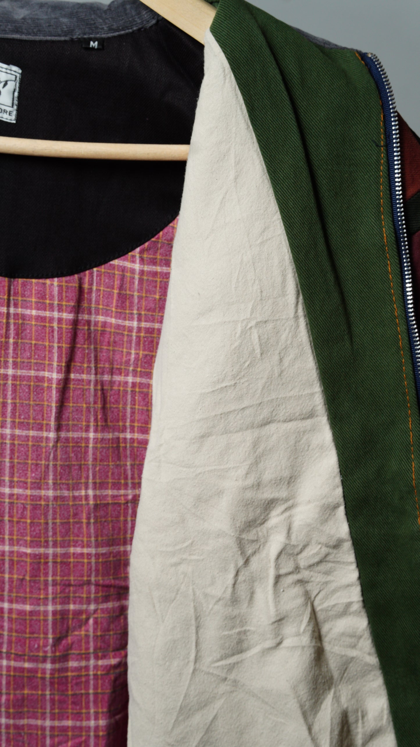 Upcycled Patchwork Jacket Size M