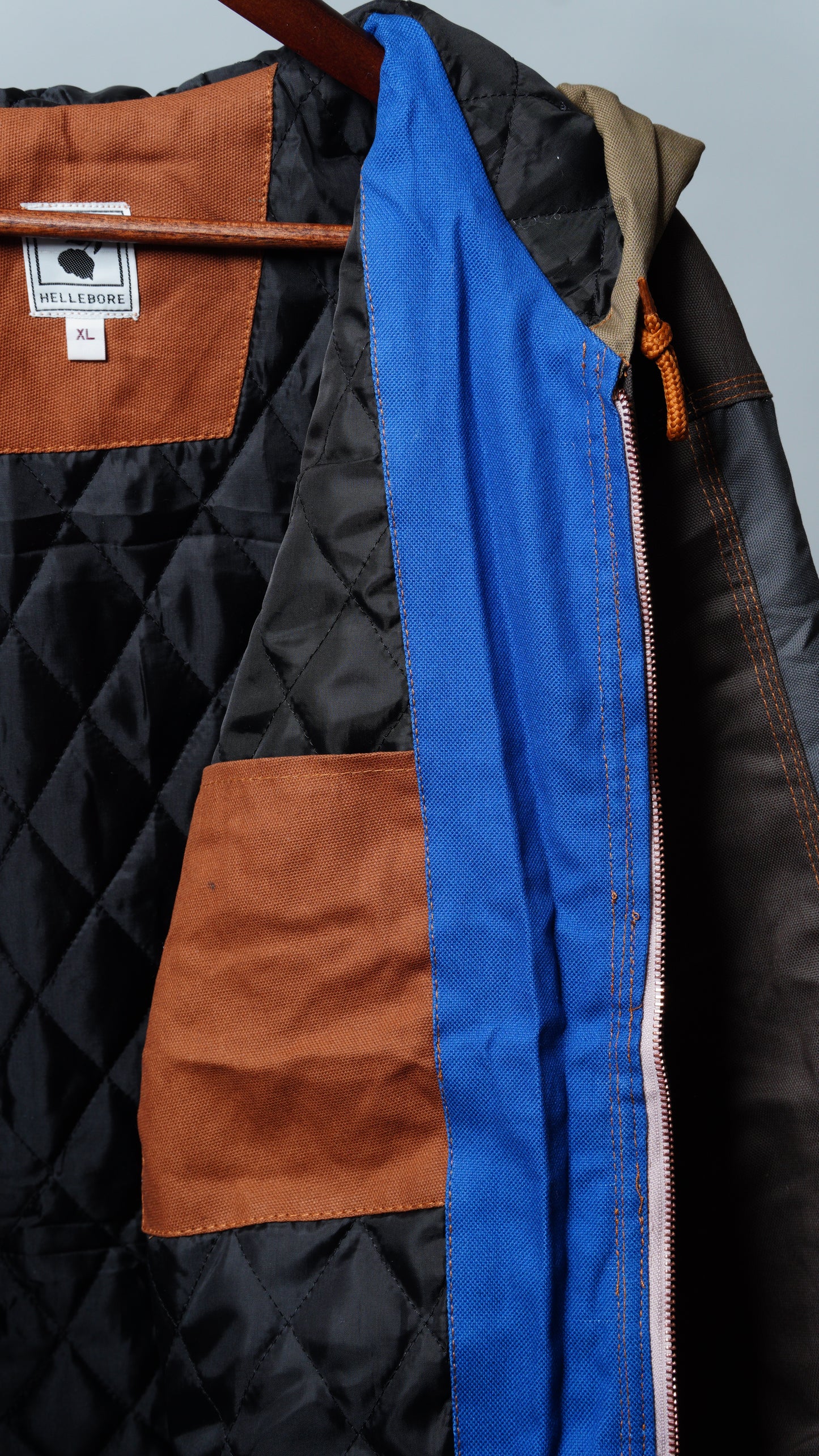 Workwear Colorblock Hooded Jacket Size XL