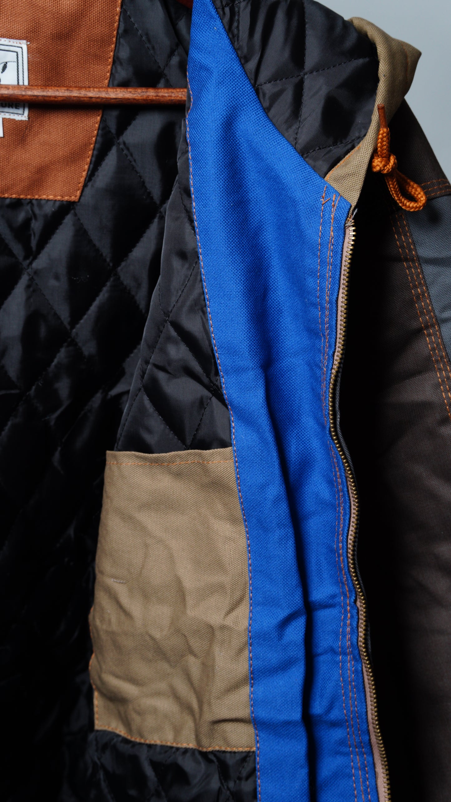 Workwear Colorblock Hooded Jacket Size XL