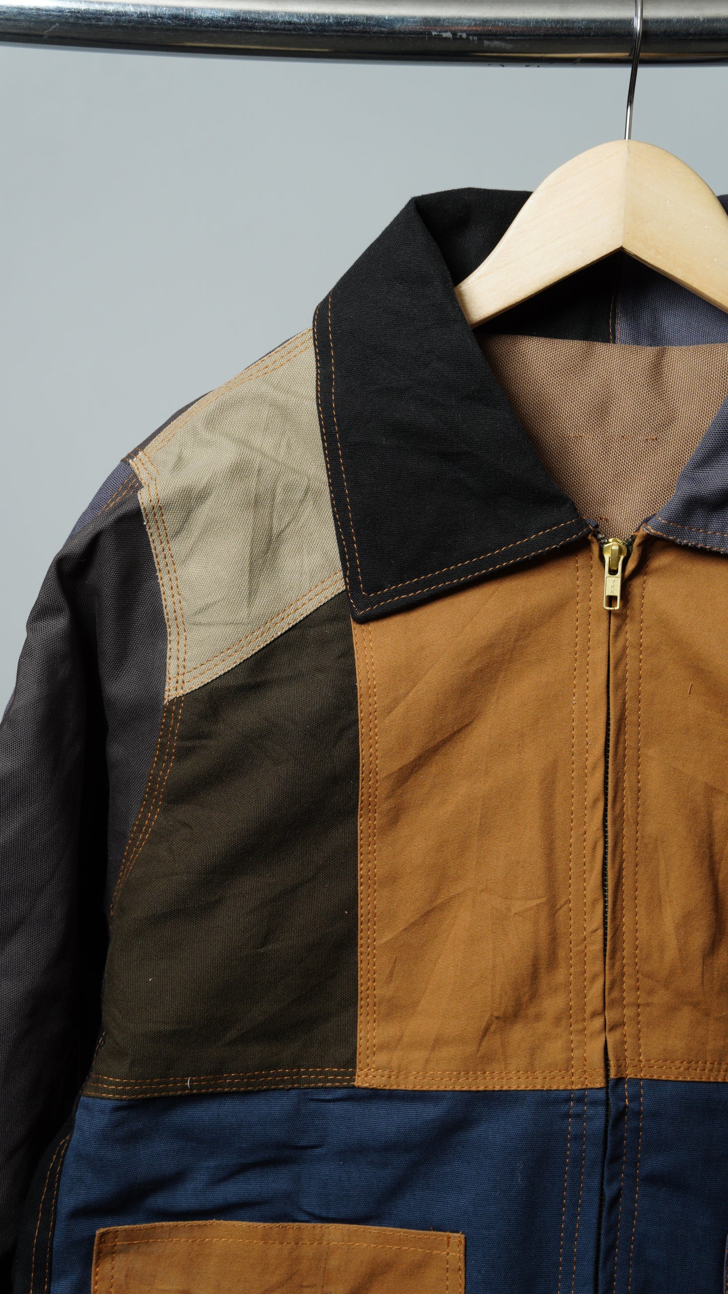 Workwear Colorblock Patch Pocket Jacket Size M