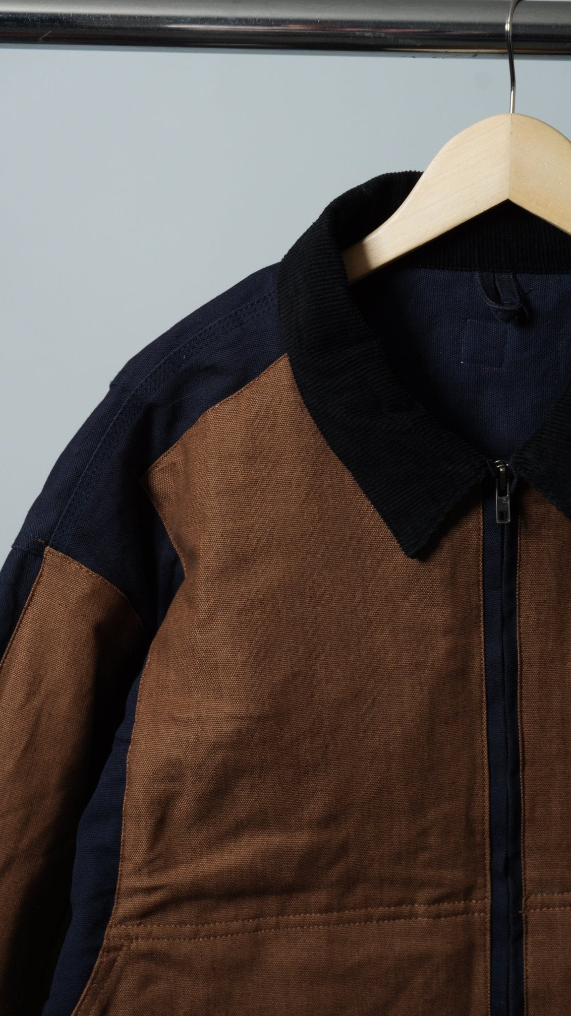 Two - tone Colorblock Jacket Size M/L - The Hellebore Shop